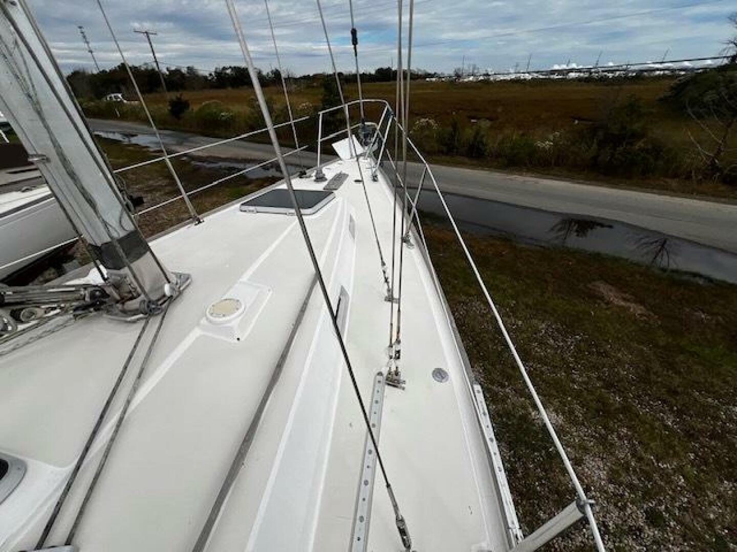 Starboard side deck