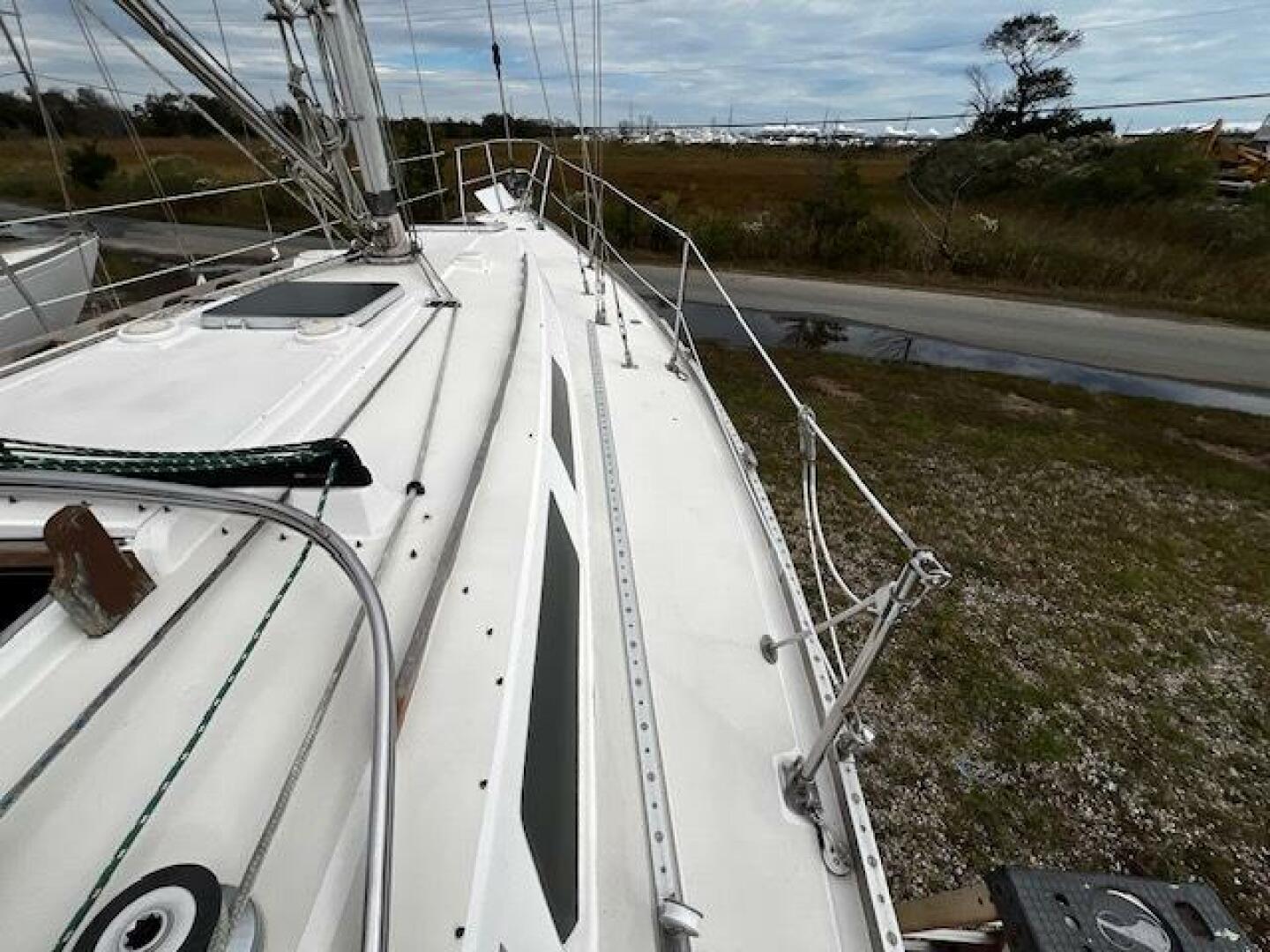 Starboard side deck