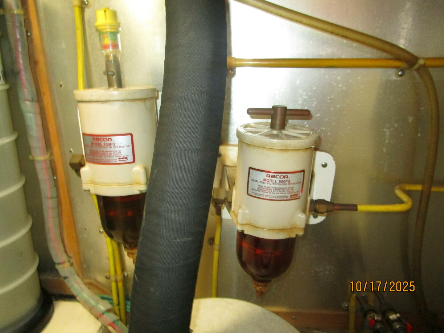 40' Kha Shing port Racor fuel filter