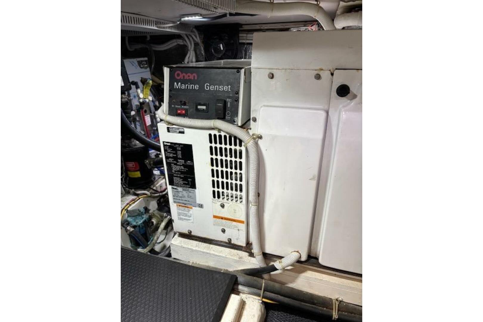 Onan Marine Genset in 2004 Carver 466 Motor Yacht engine roo