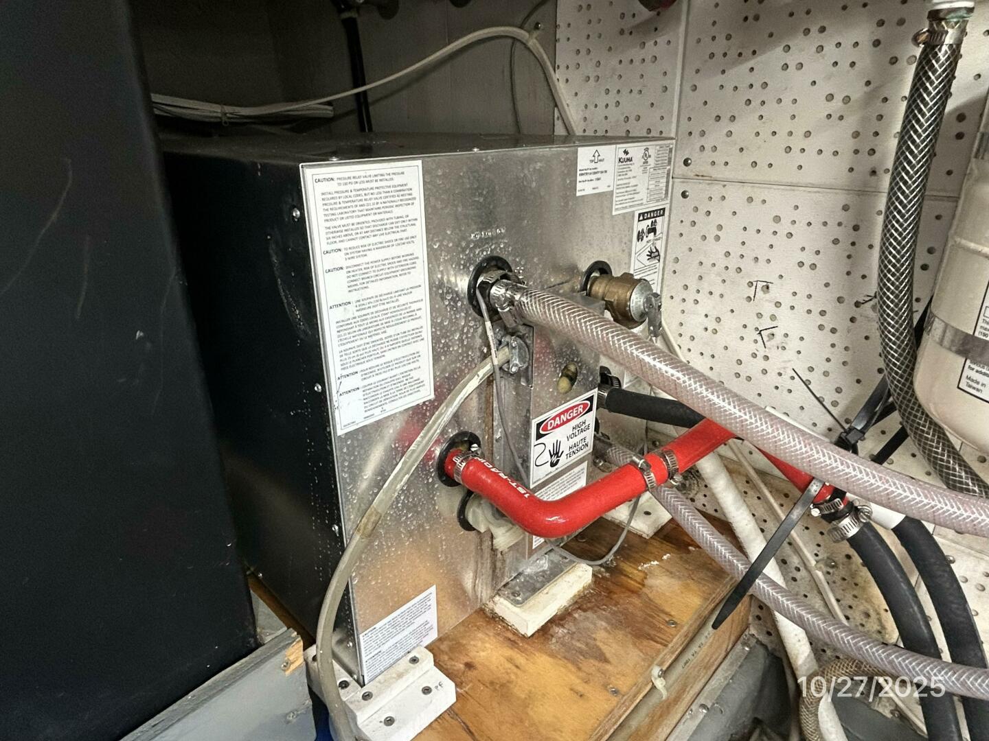 38' Marine Trader water heater