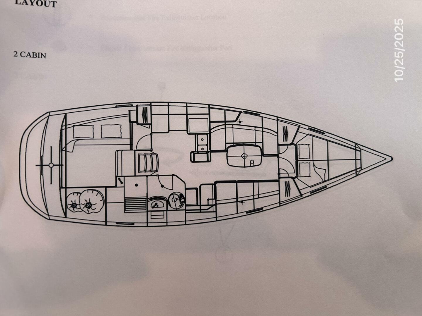 37' Beneteau layout