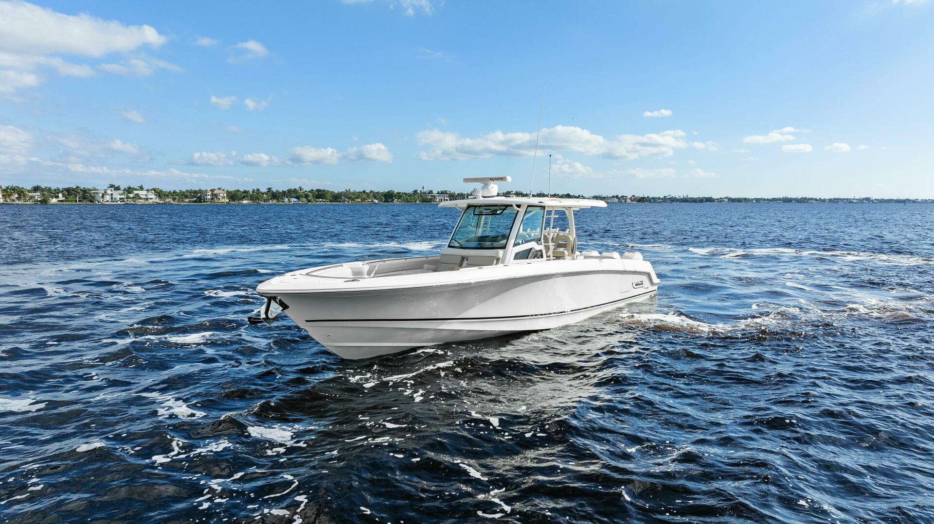 2019 Boston Whaler 380 Outrage 'Lima Kilo' - Profile Bow 3/4