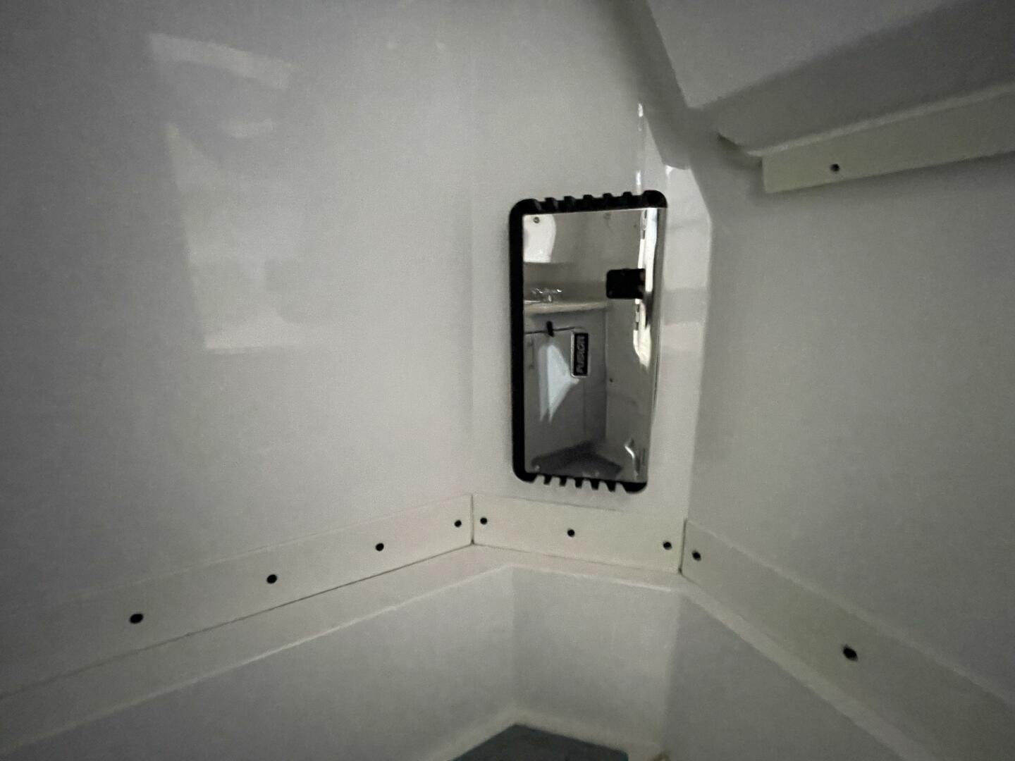 Mounted Mirror Inside Center Console Boat Head