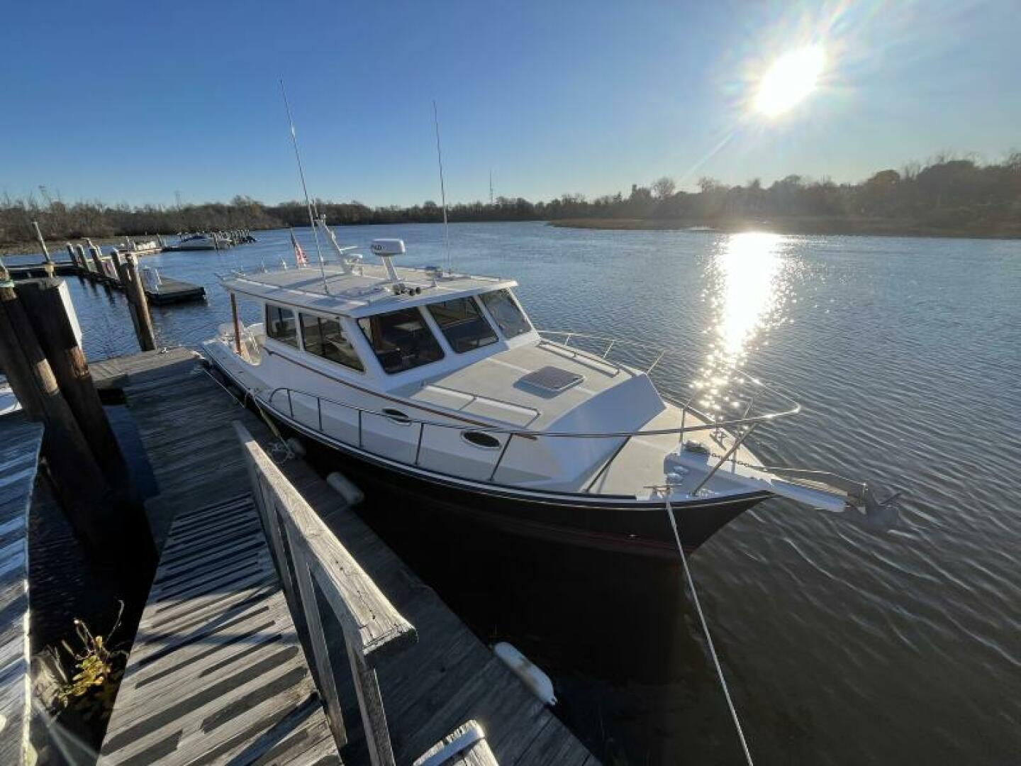 Sale! RARE Wyeth Mateo Distressed navy boater 2024 Matthews 61 Sport Fish Yacht For Sale | IMPOSSIBLE | SI  main image 2