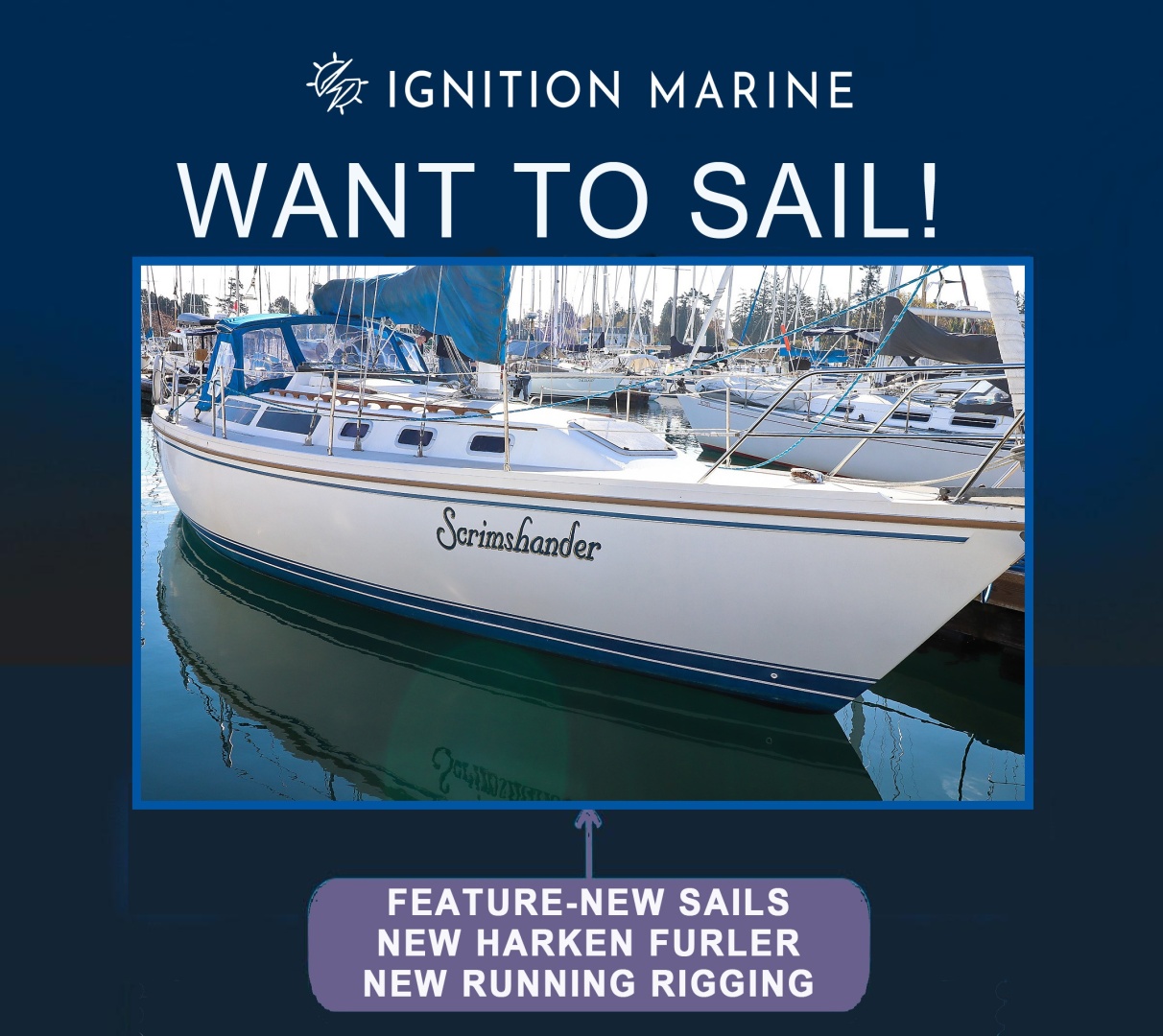 Scrimshander 34ft Catalina Yacht For Sale