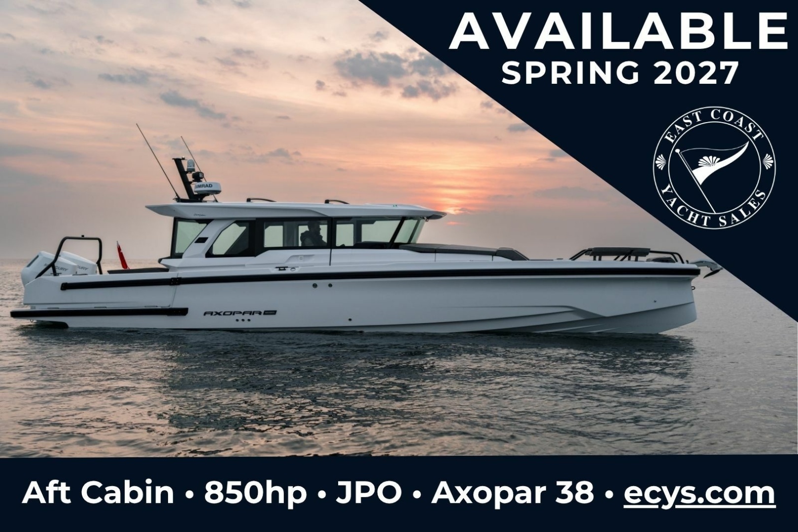 Axopar 38 Stock 6 38ft 2027 Axopar Yacht For Sale East Coast Yacht