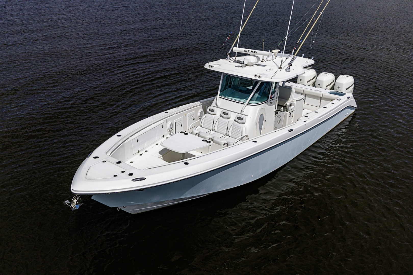 HEY MAN Repowered 2022 3 x 400hp Merc w Joystick 35ft Everglades Yacht For Sale HEY MAN Repowered 2022 3 x 400hp Merc w Joystick 35ft Everglades Yacht For Sale