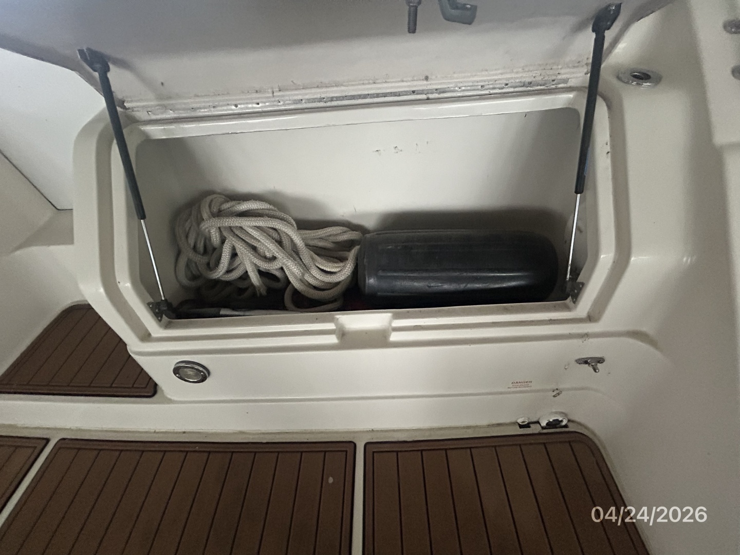 32' Regal transom storage