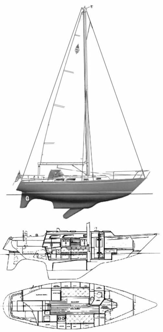 1980 Bristol 35.5 Keel/CB