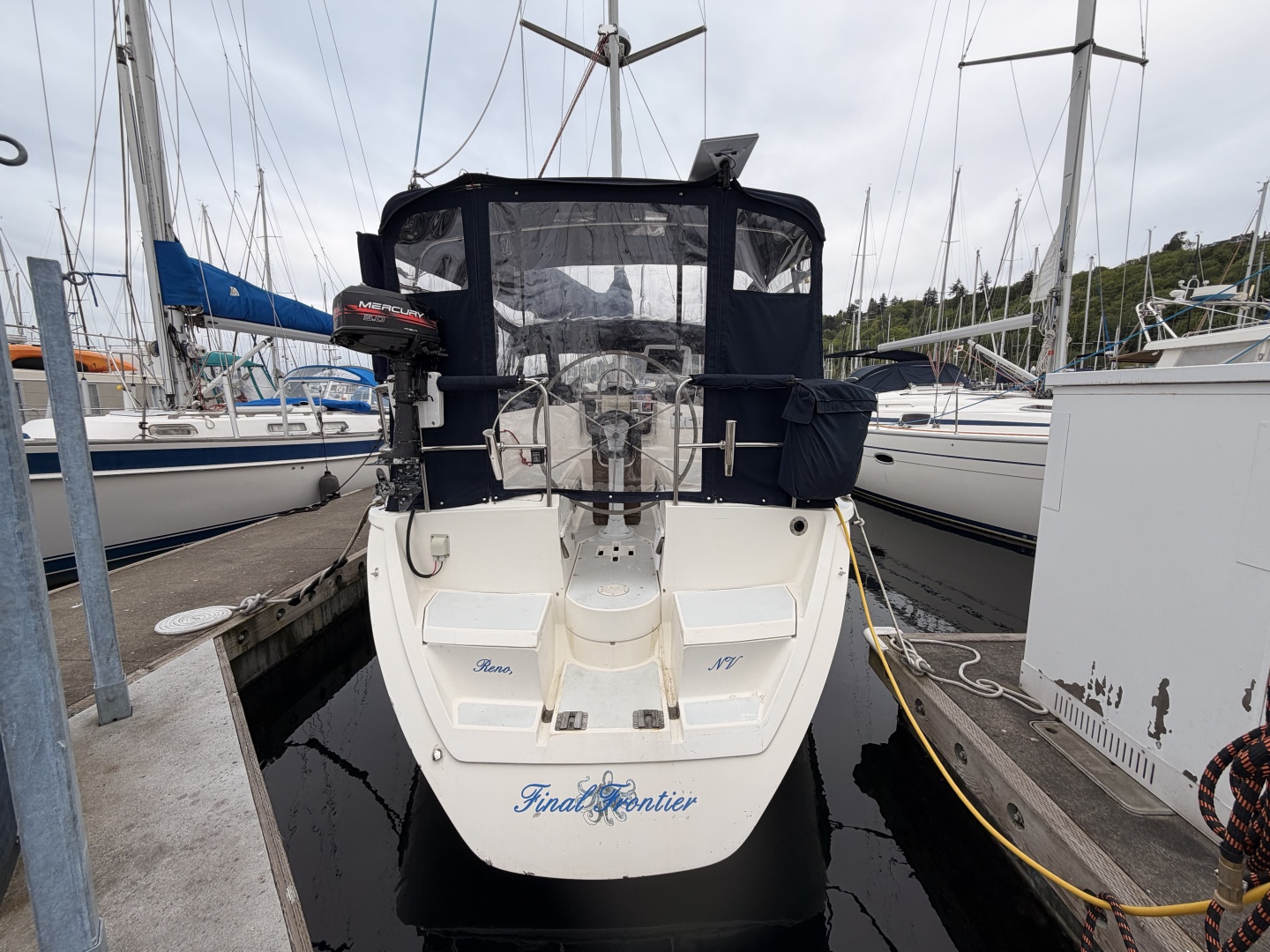 Hunter 37.5 transom