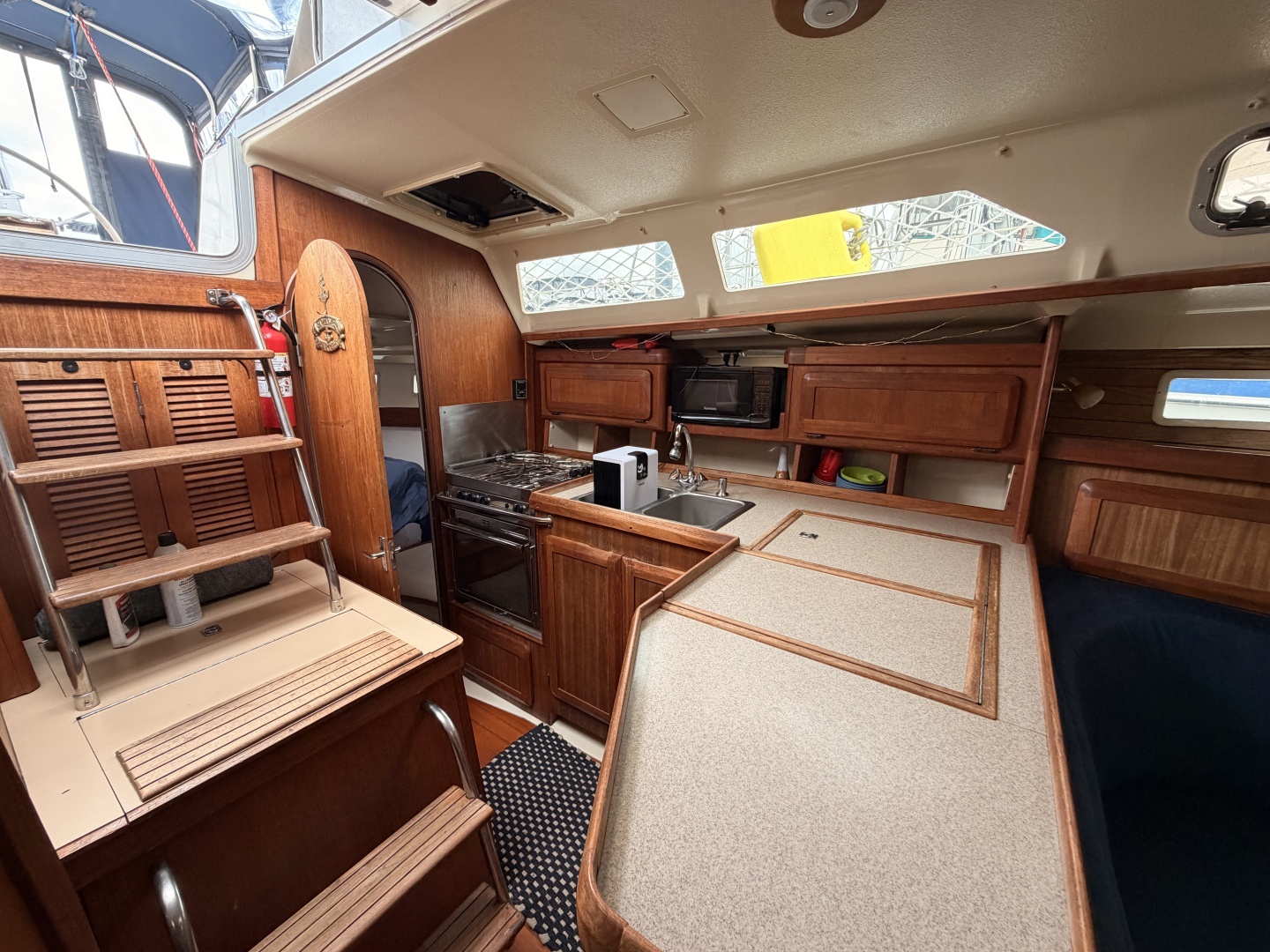 Galley and companionway