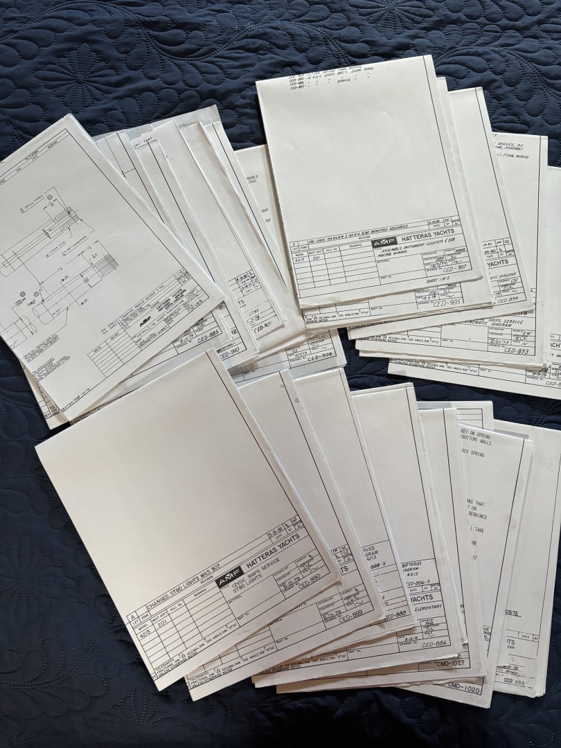 42' Hatteras drawings