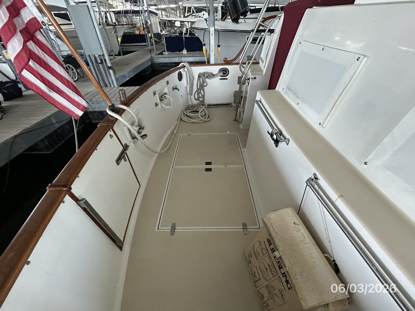 46' Grand Banks aftdeck port