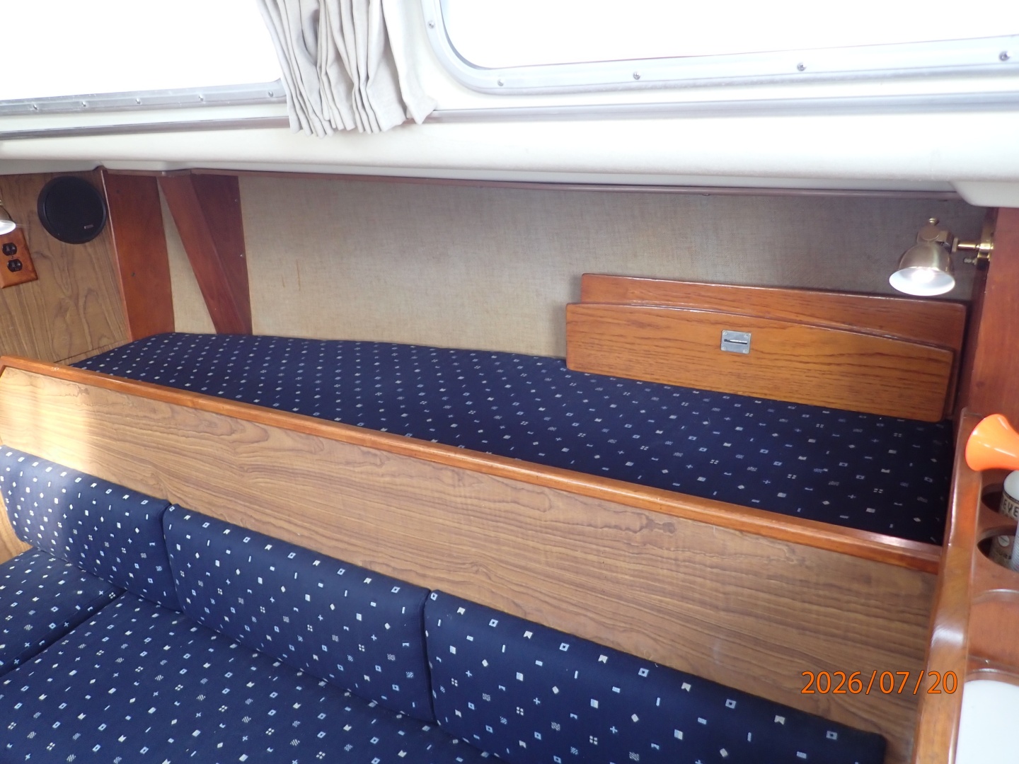 35' Pearson salon starboard upper berth