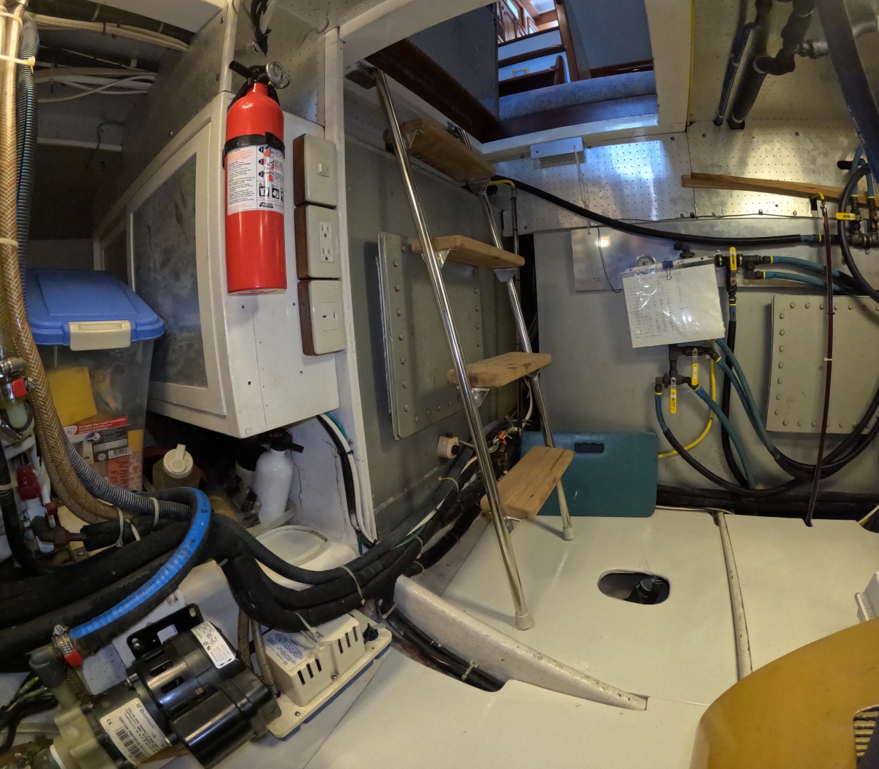 Engine Room Access Ladder In Forward Port