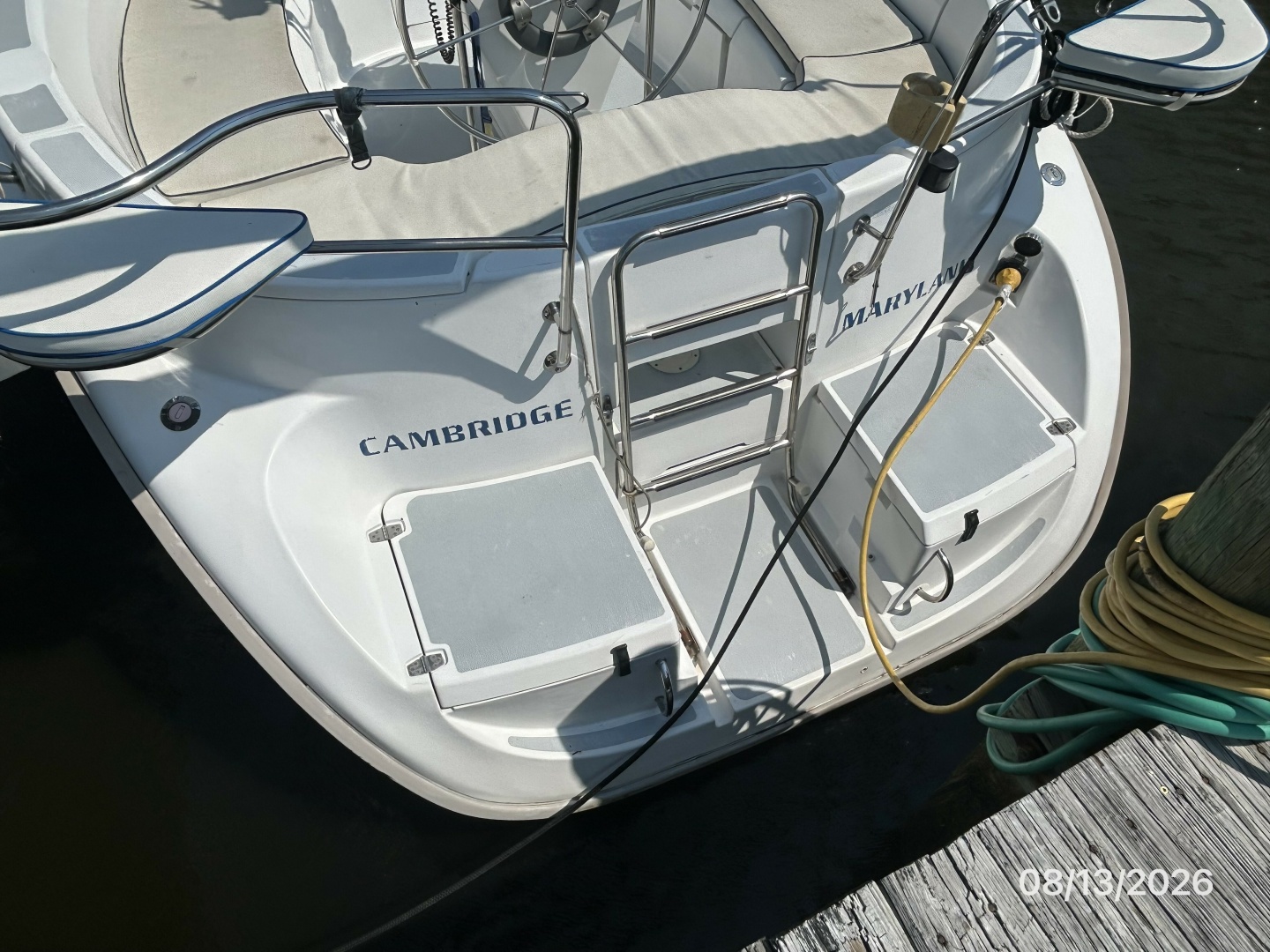 Hunter 336 swimplatform