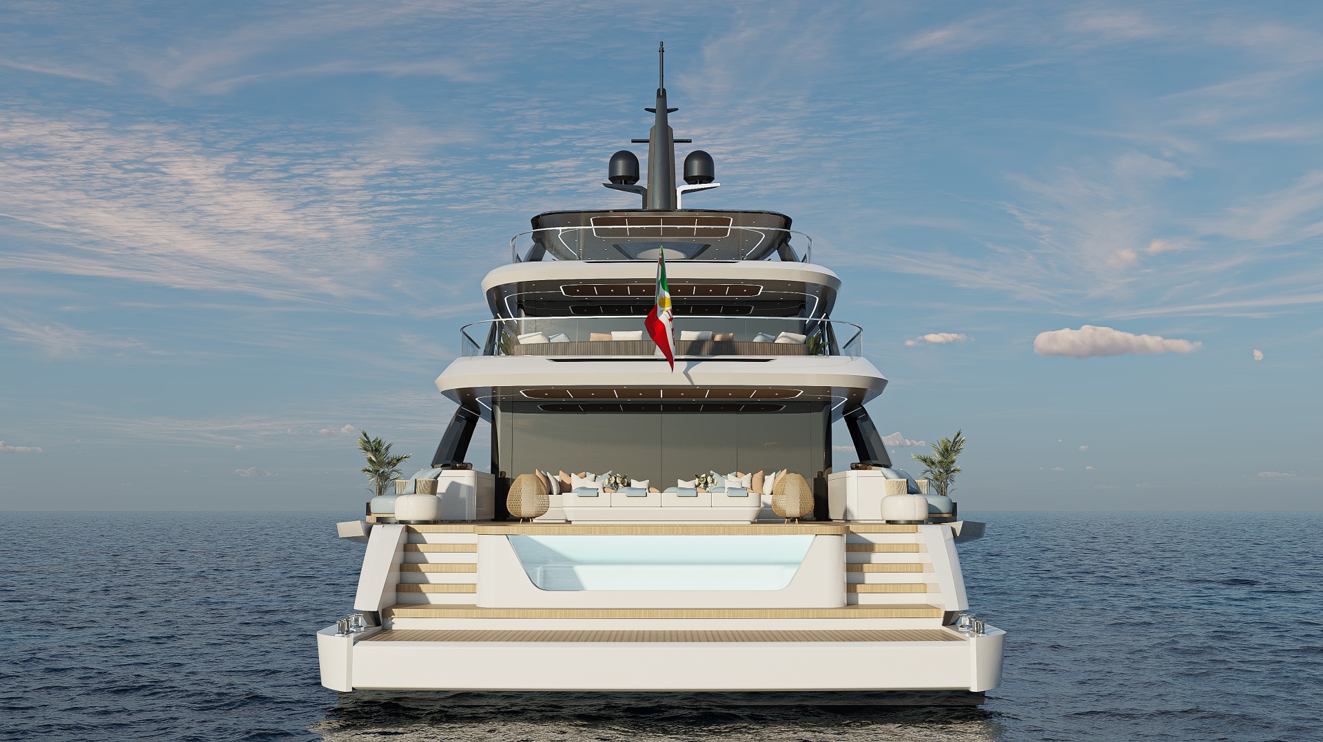 Signature E Series Tri Decks by Gabriele Teruzzi Yacht Design Trieste 125ft Hargrave Yacht For Sale