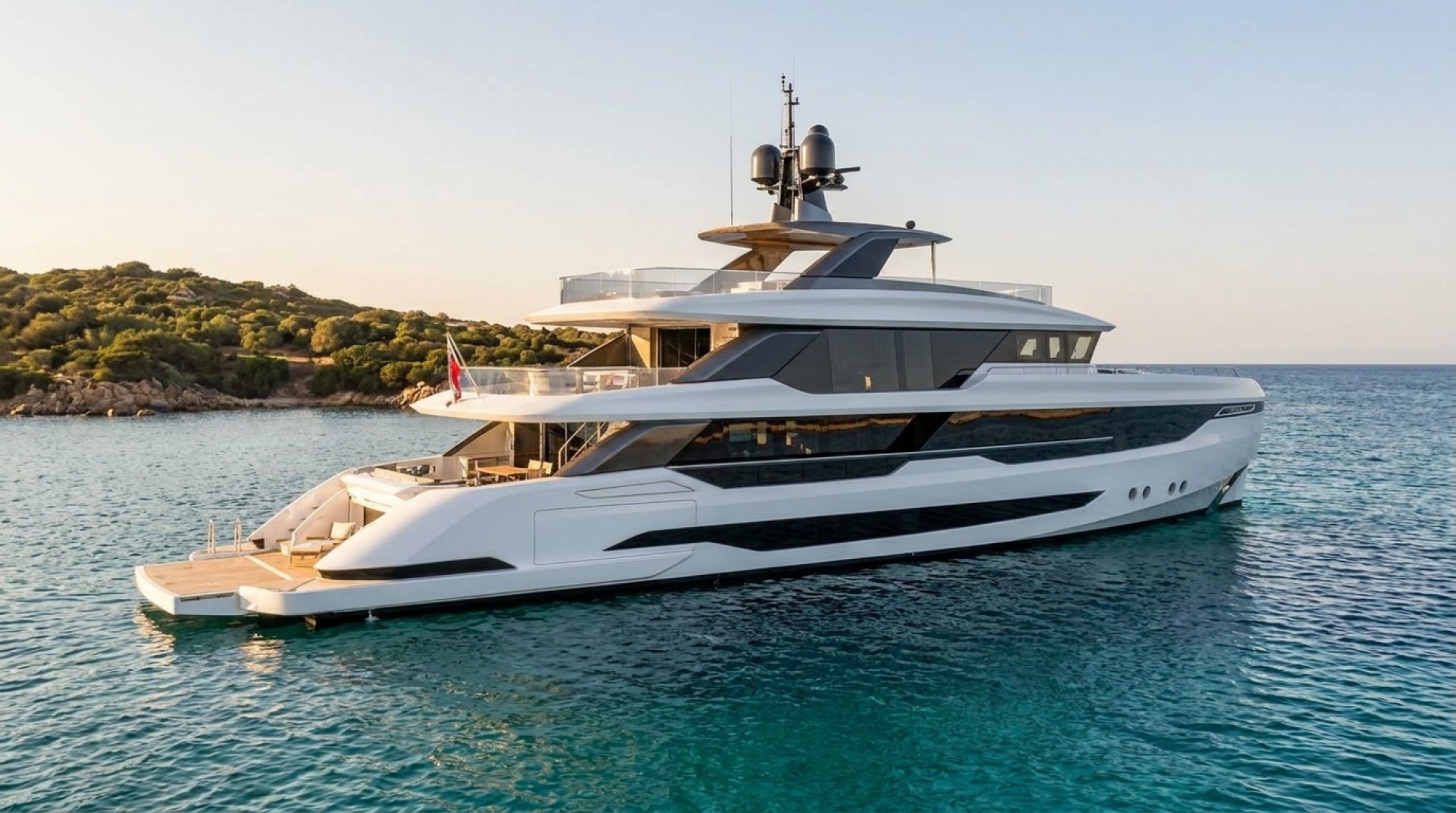 Signature E Series Tri Decks by Gabriele Teruzzi Yacht Design Trieste 125ft Hargrave Yacht For Sale
