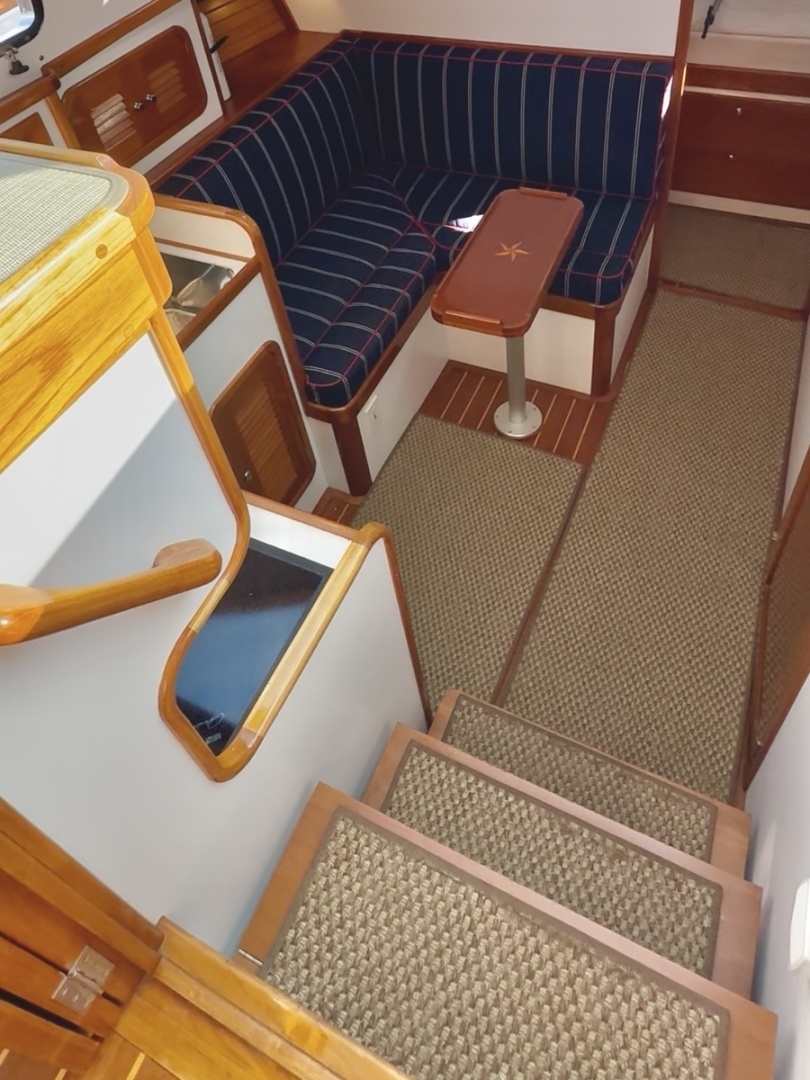 View below from Companionway