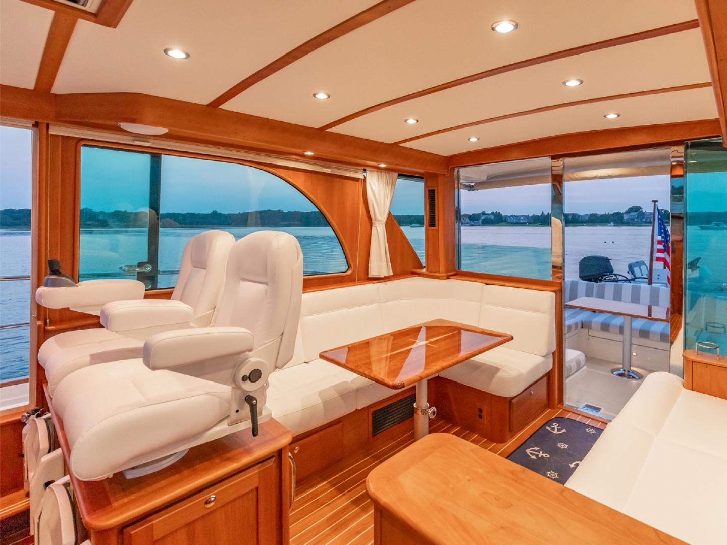 Looking Aft from Dual Helm Seats
