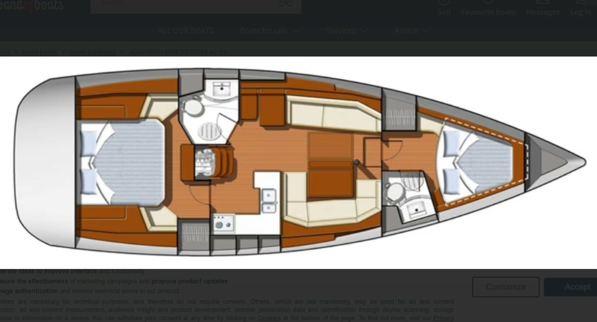 Schmitten 42ft Jeanneau Yacht For Sale