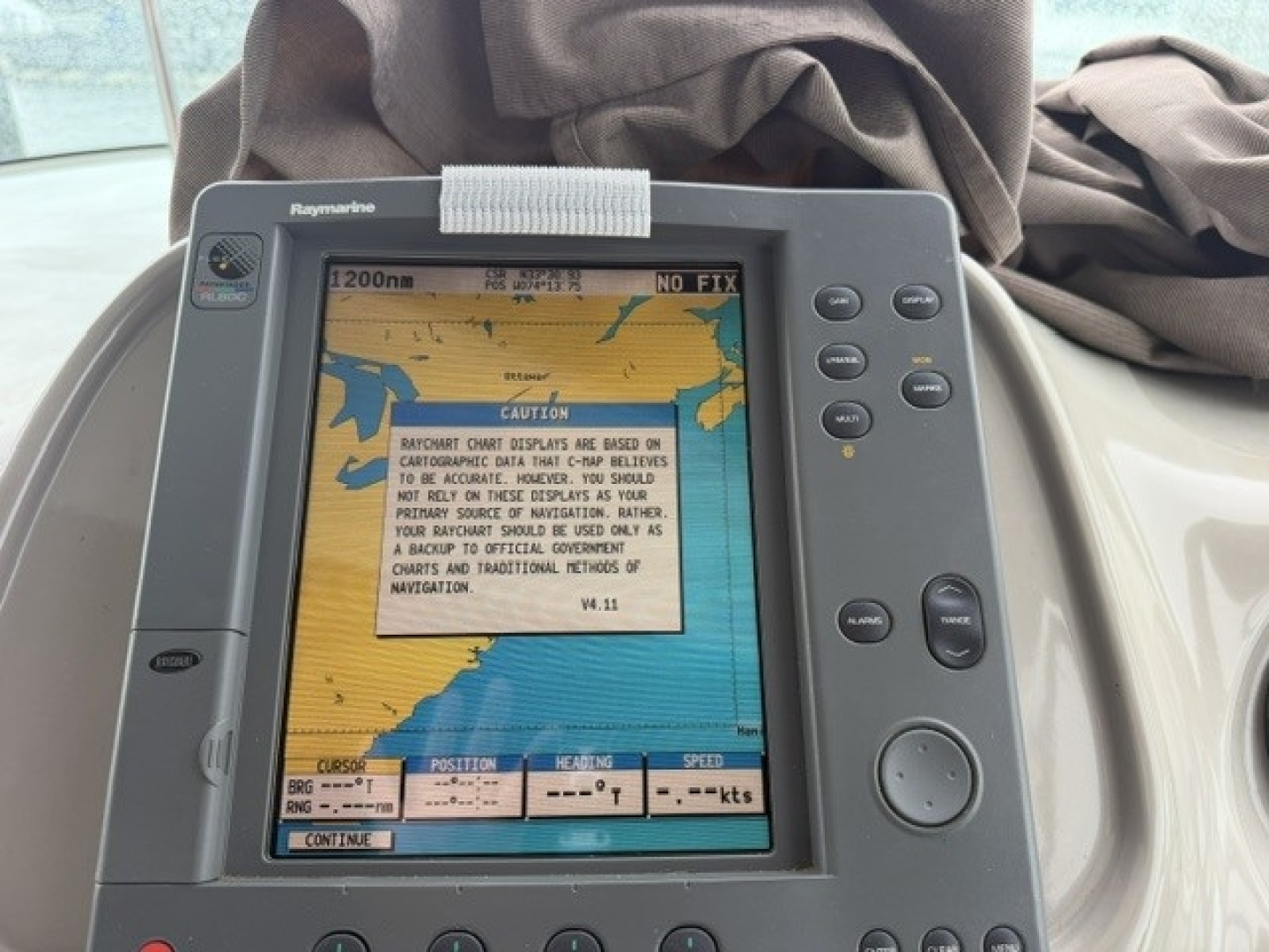 Raymarine chartplotter/radar