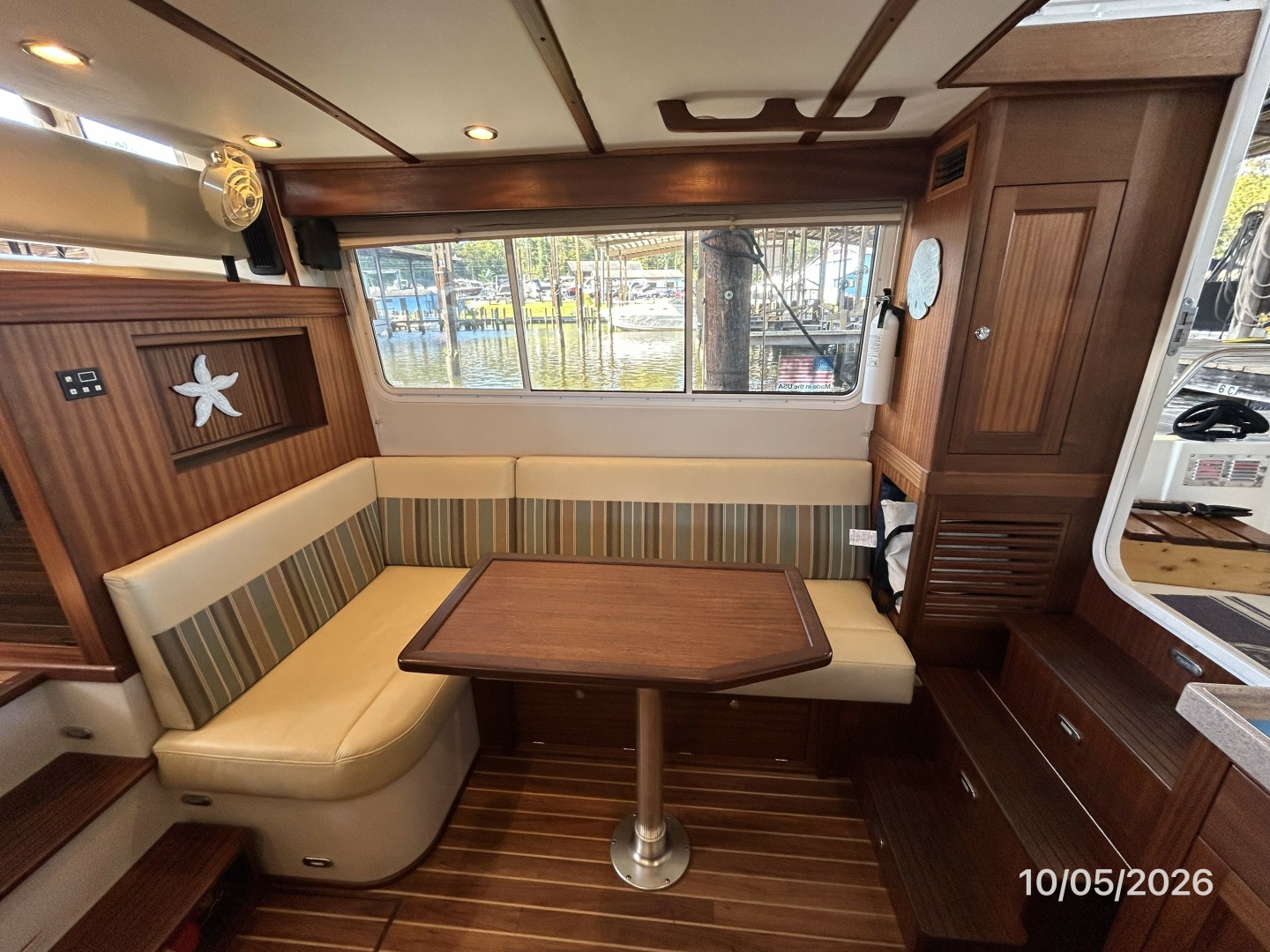 34' Nordic Tugs salon starboard