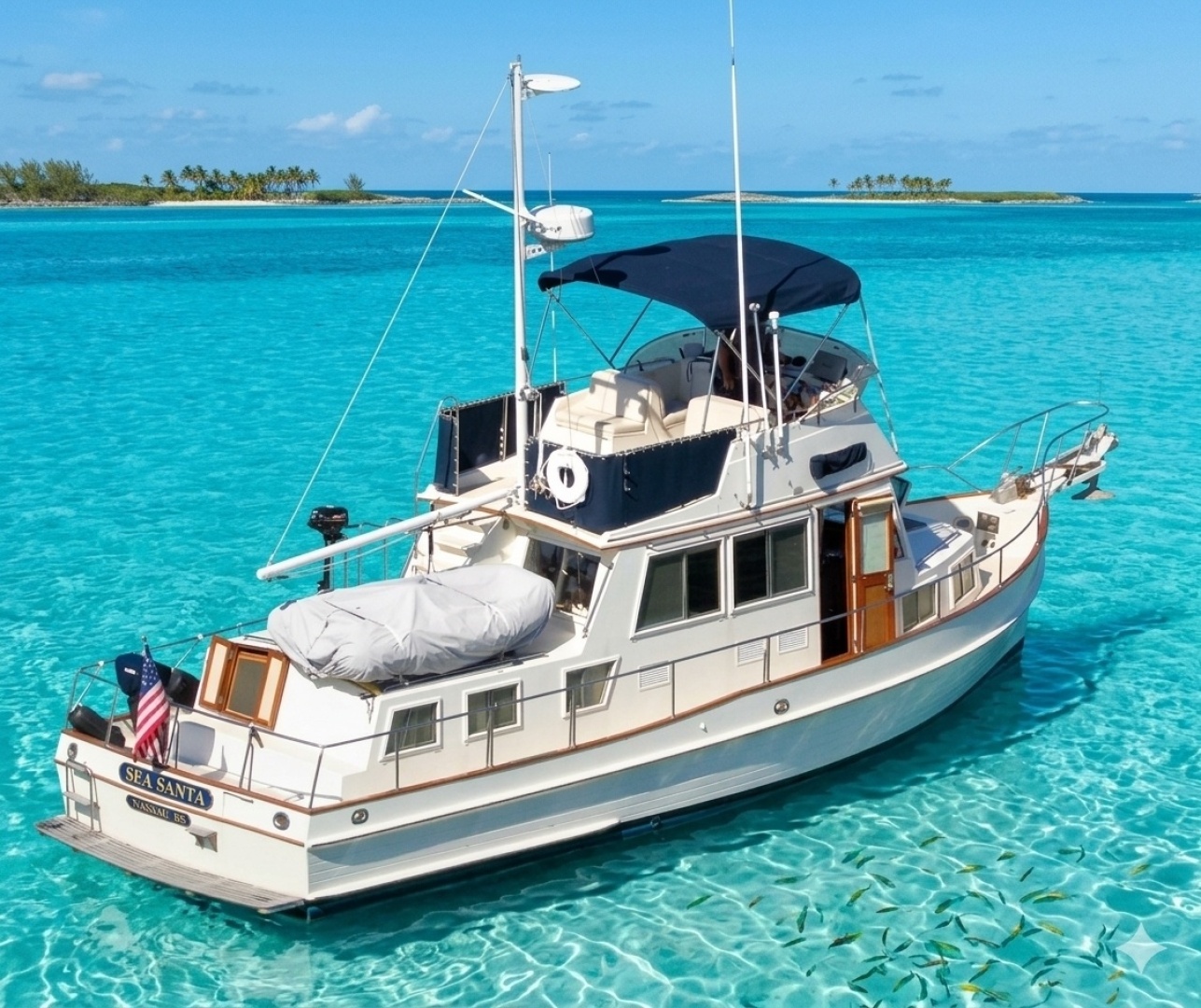 1990 Grand Banks 36 Classic — photograph 2