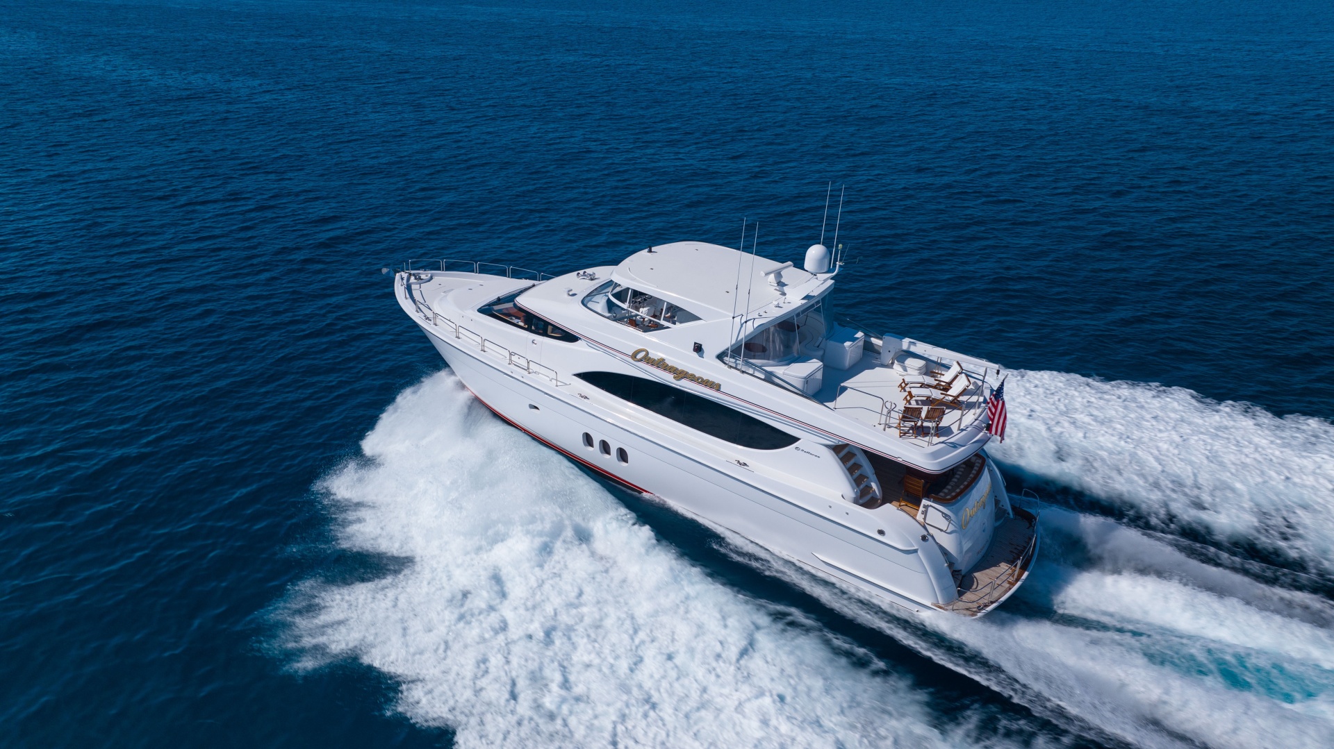 OUTRAGEOUS 80ft Hatteras Yacht For Sale
