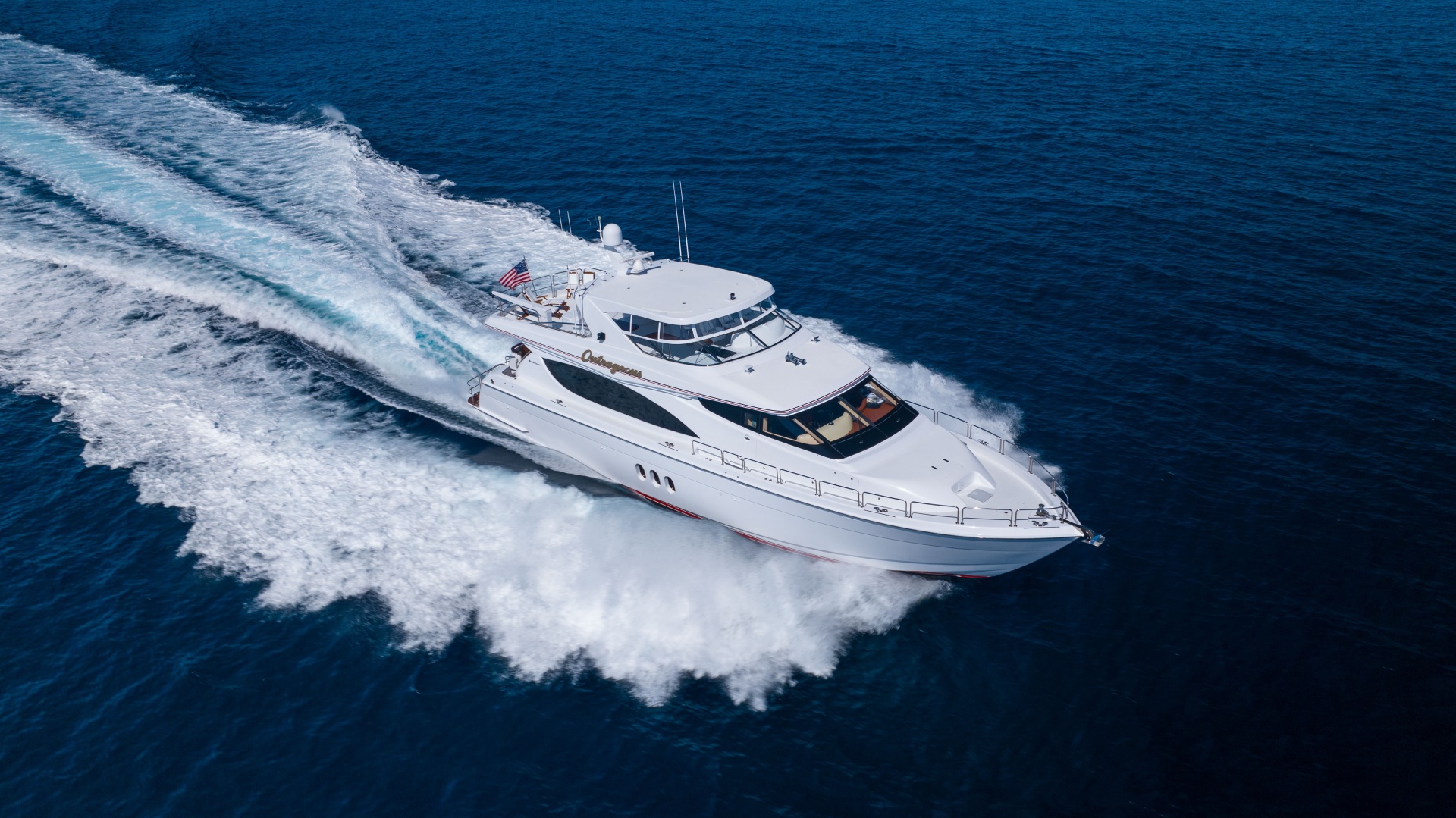 OUTRAGEOUS 80ft Hatteras Yacht For Sale