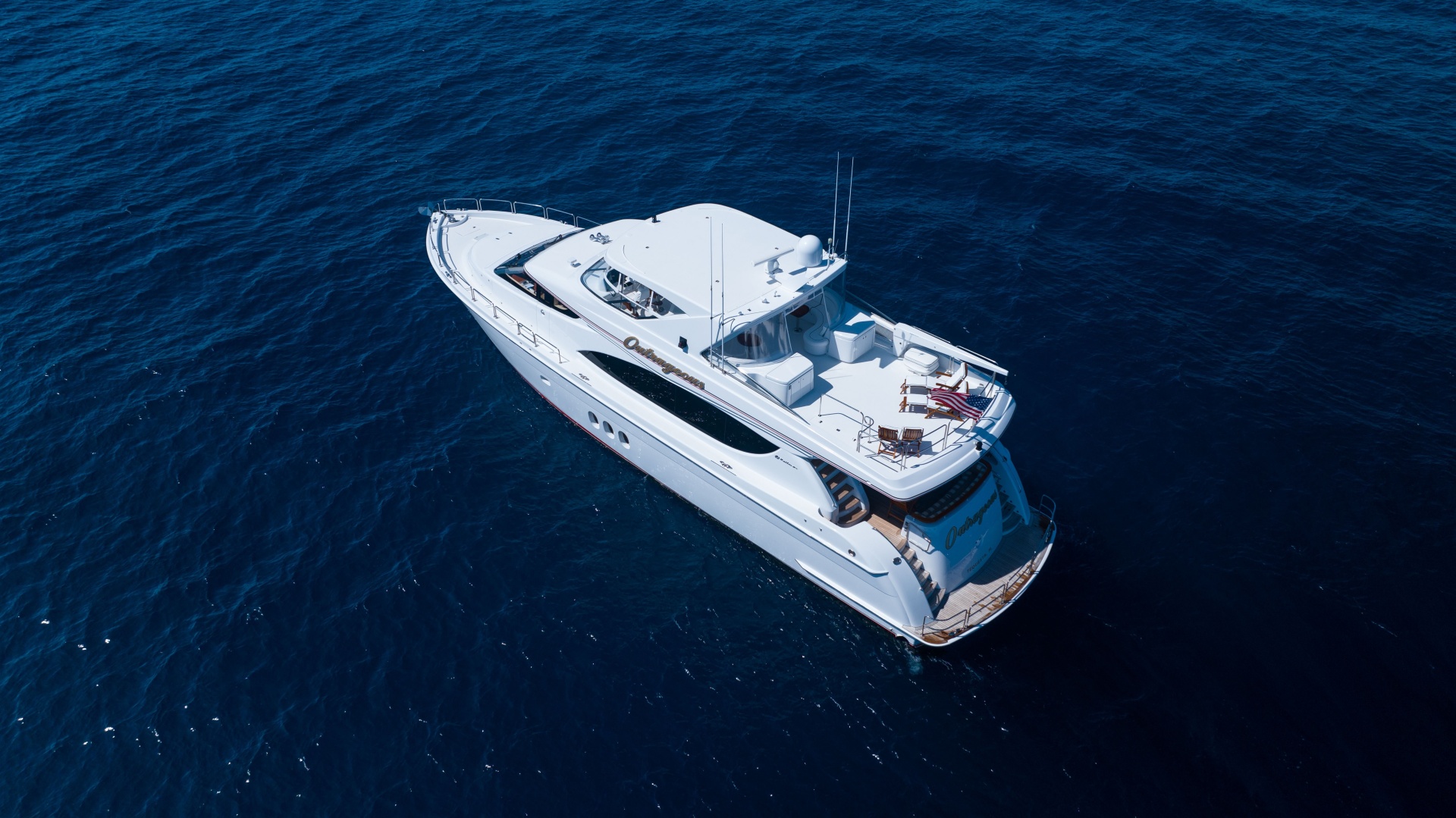 OUTRAGEOUS 80ft Hatteras Yacht For Sale