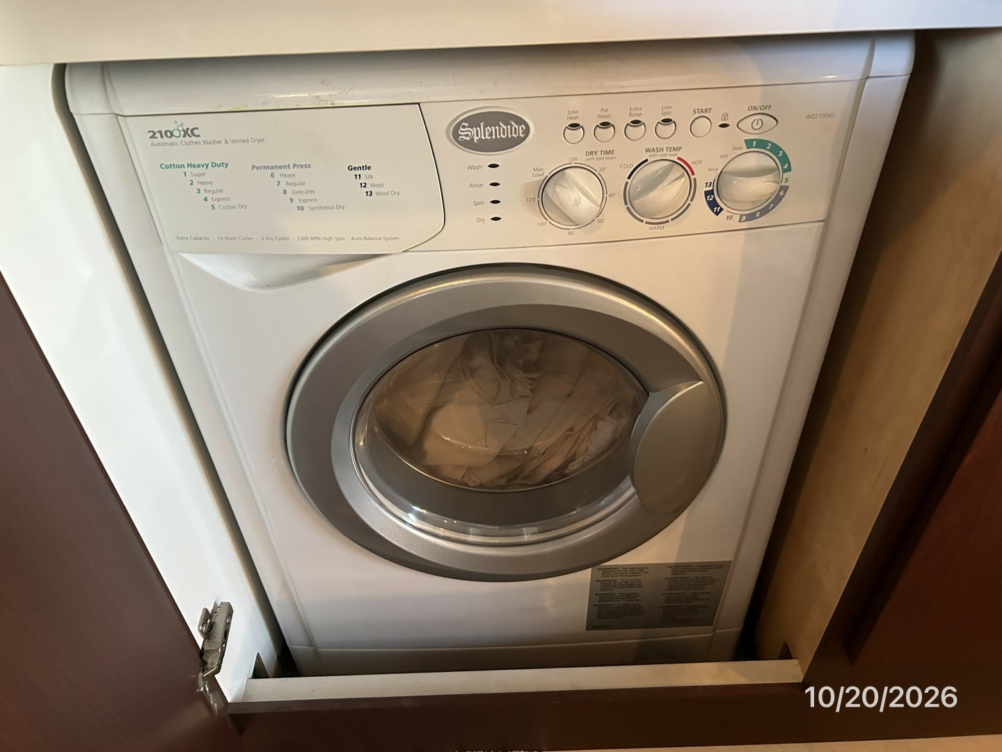 Meridian 441 washer-dryer