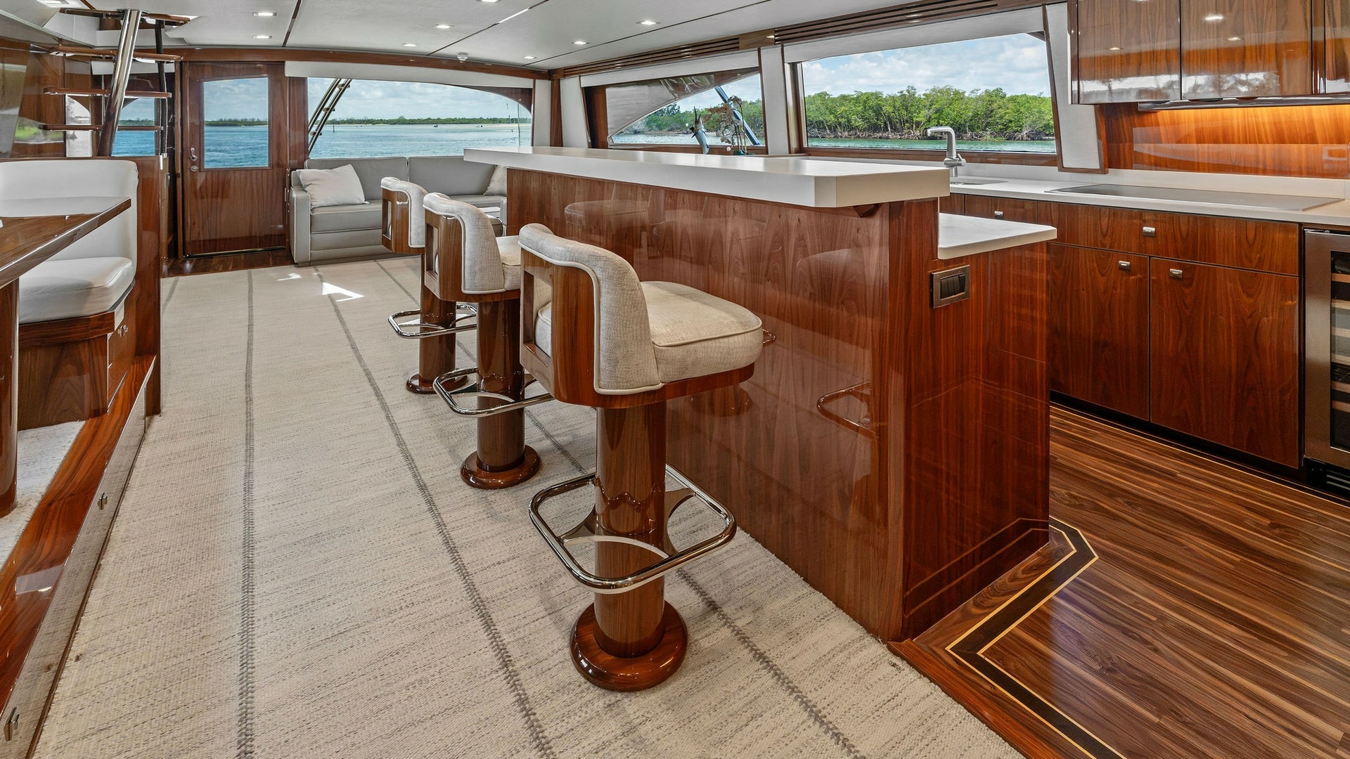 2016 Viking 80 Enclosed Bridge- FRIGATE- Galley