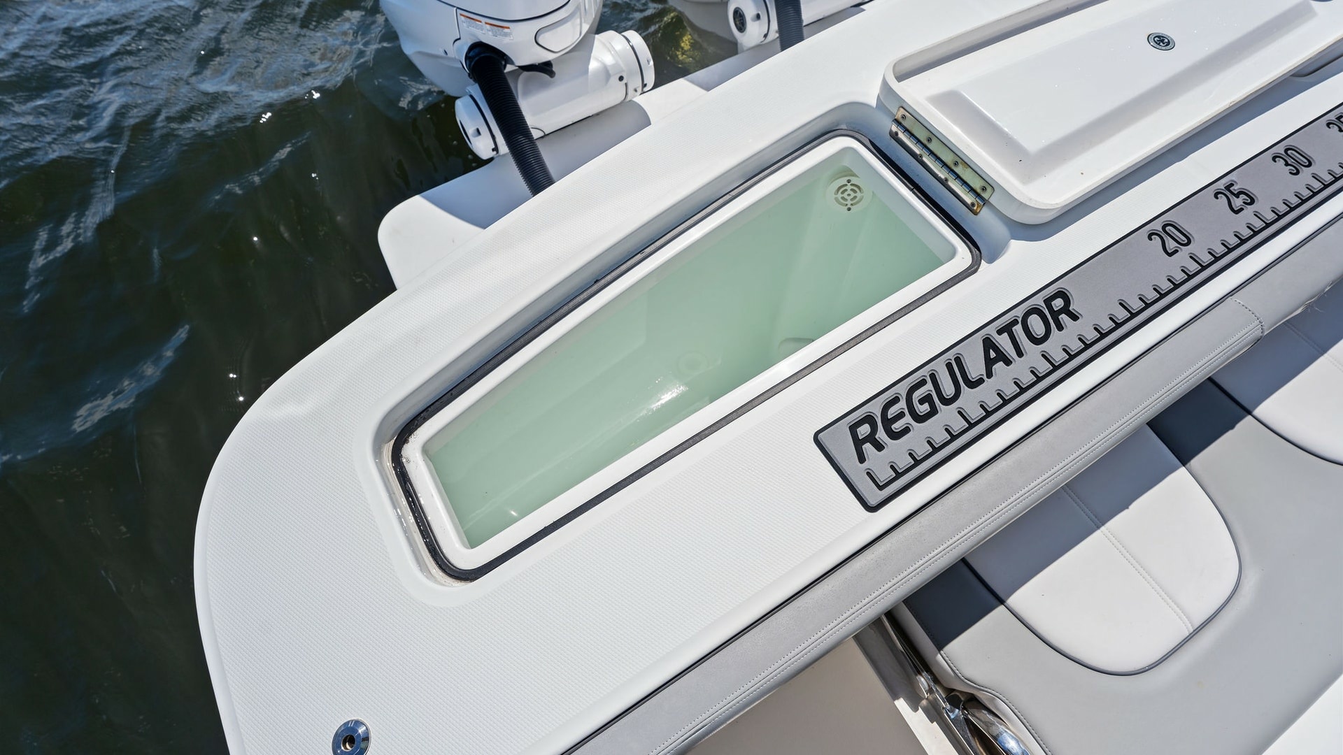Aft Deck with Livewell and Engines
