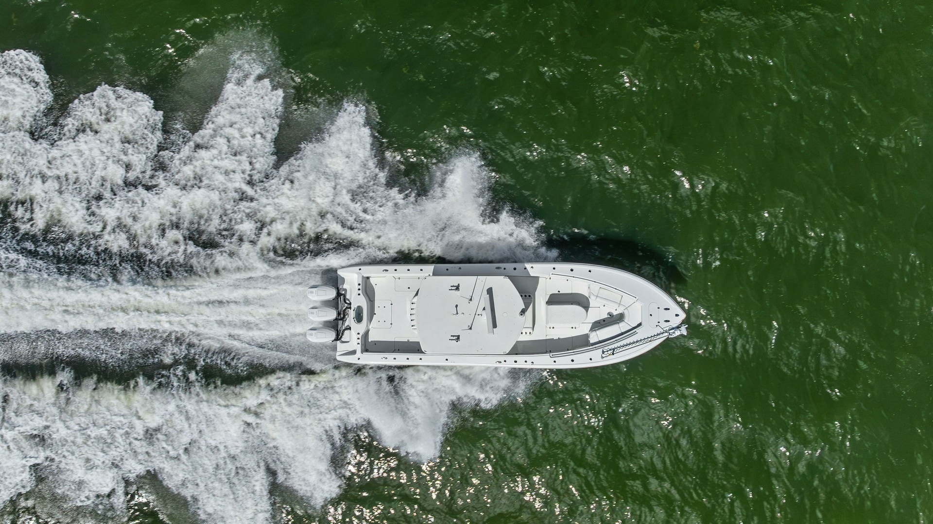 Aerial View of Yellowfin 39 Center Console
