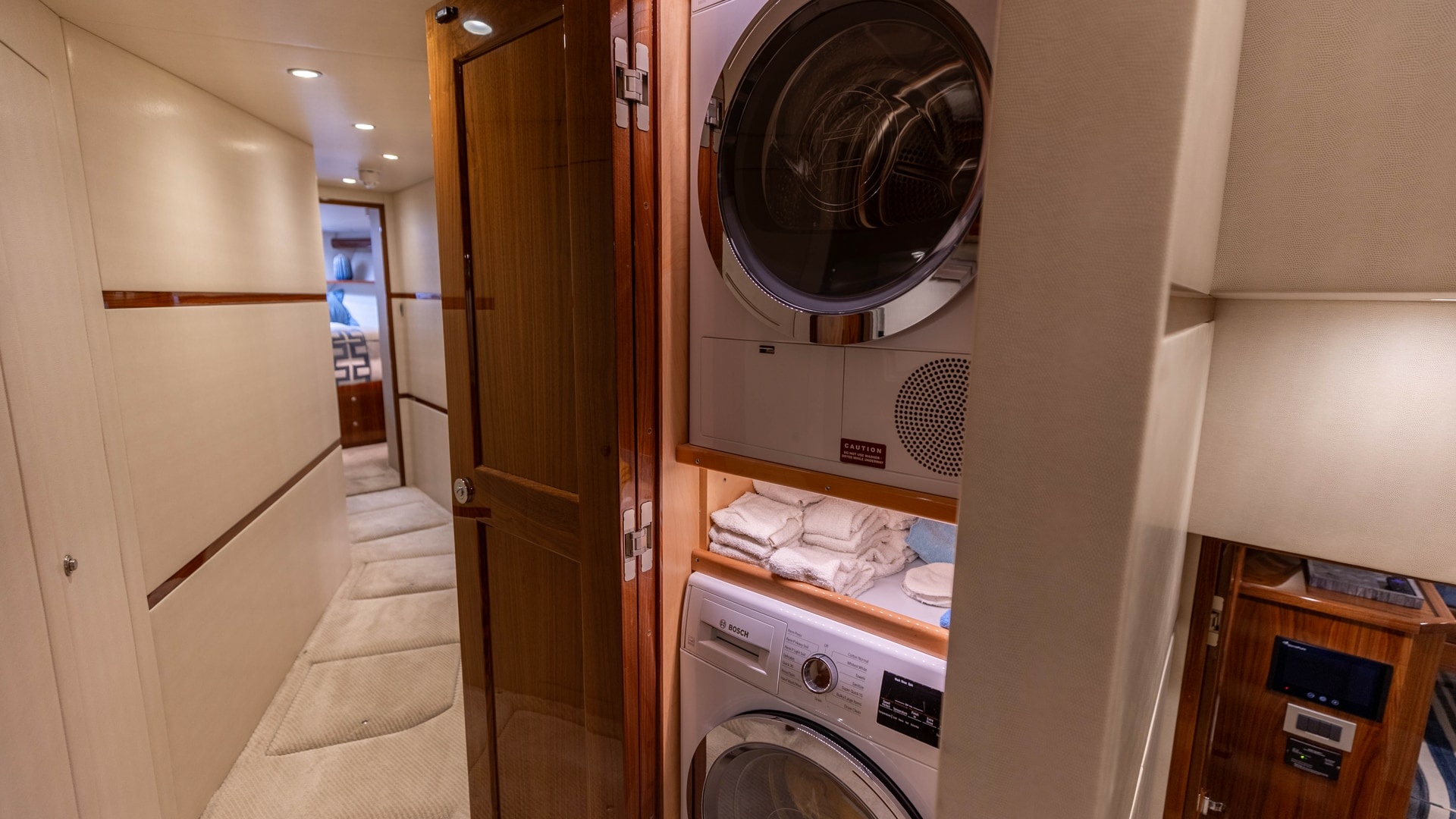 Hallway with Laundry Area