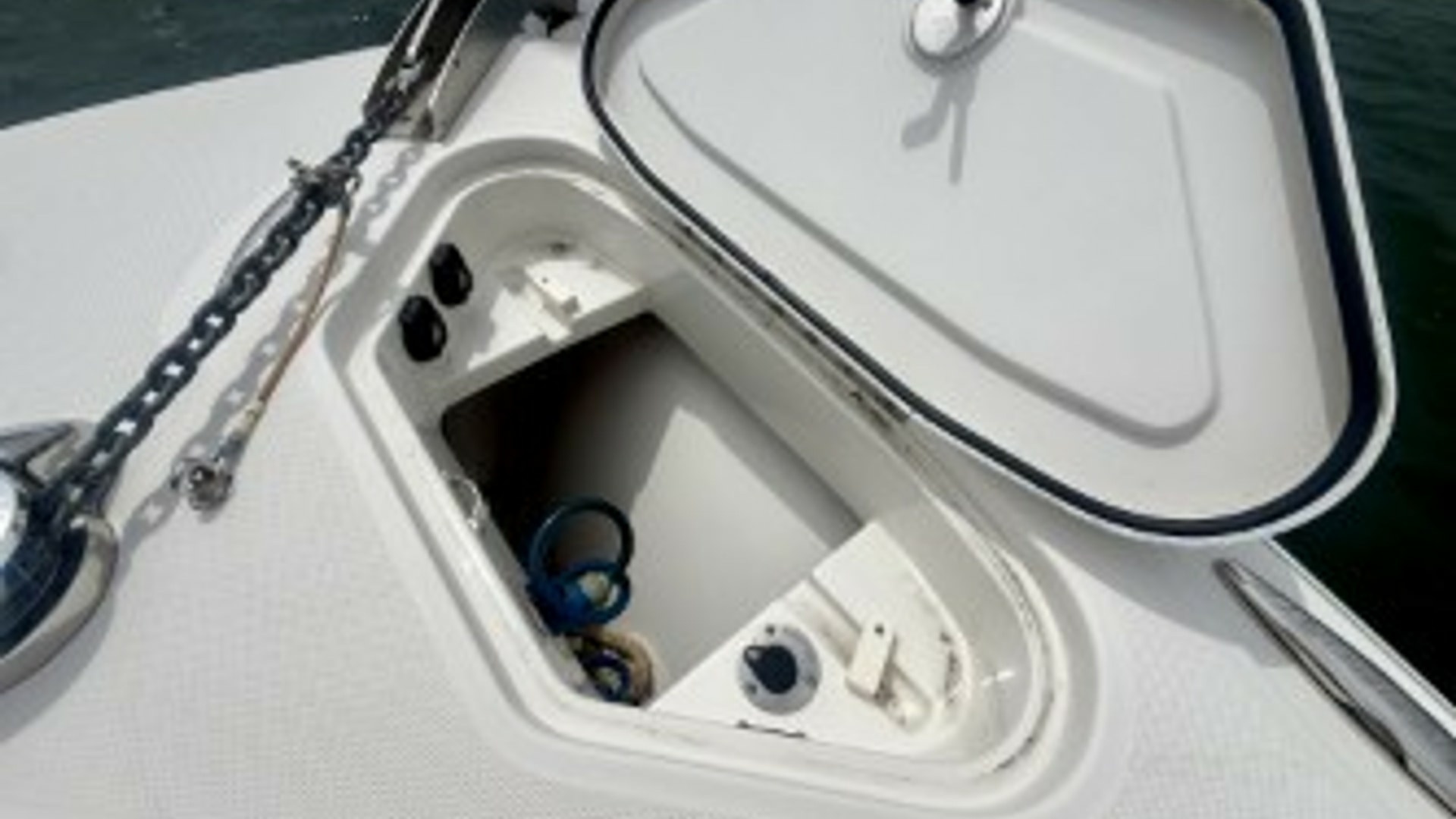 Bow Anchor Locker Open