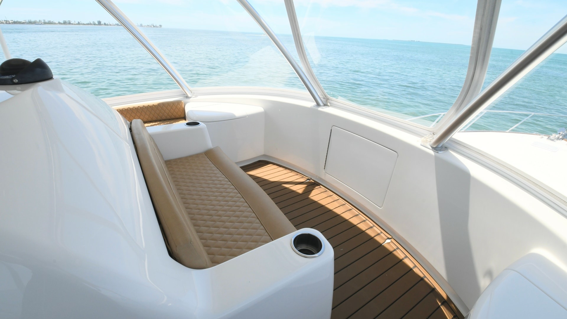 Flybridge Seating Area with Ocean View
