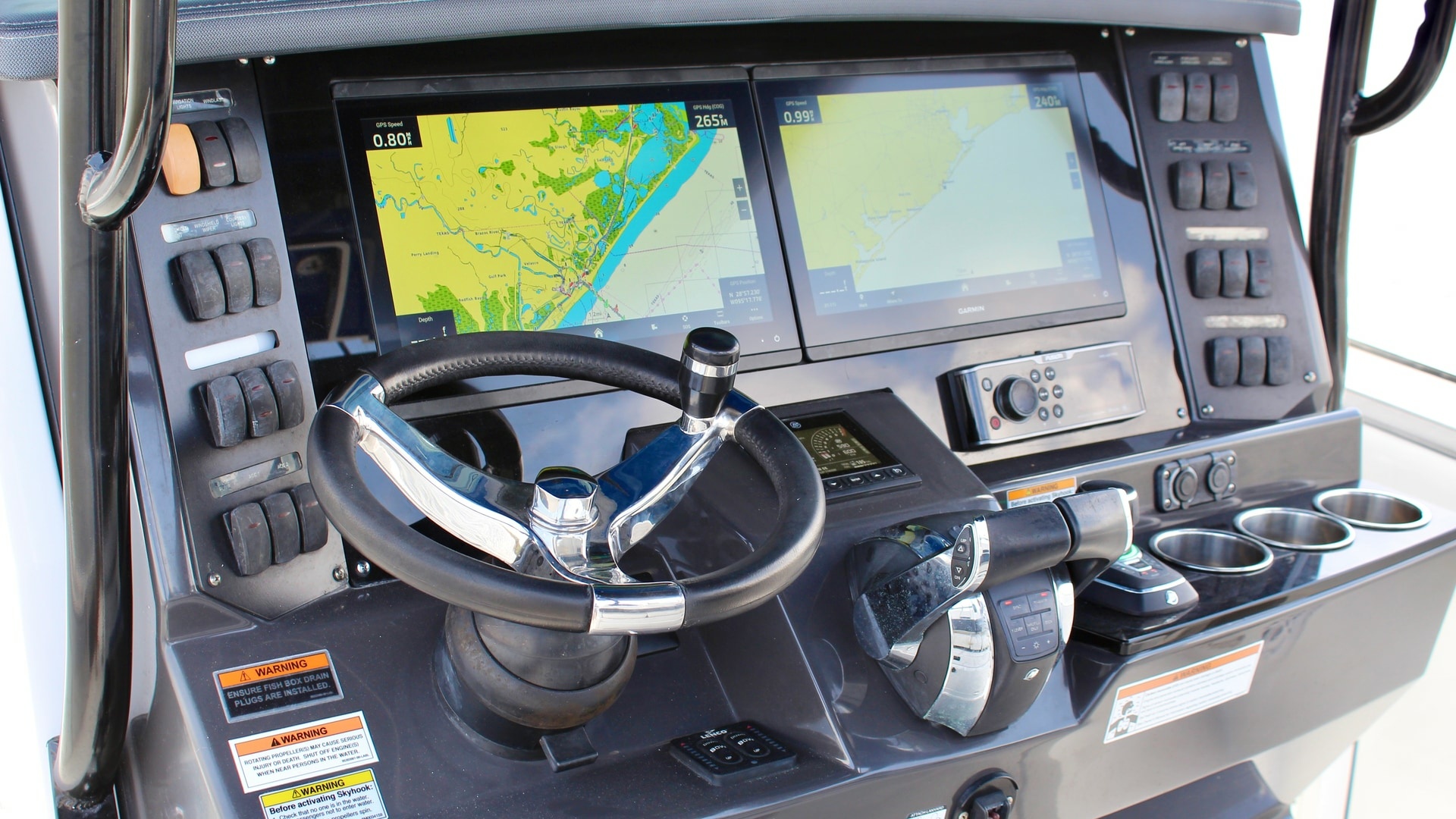 Helm Station with Dual Displays