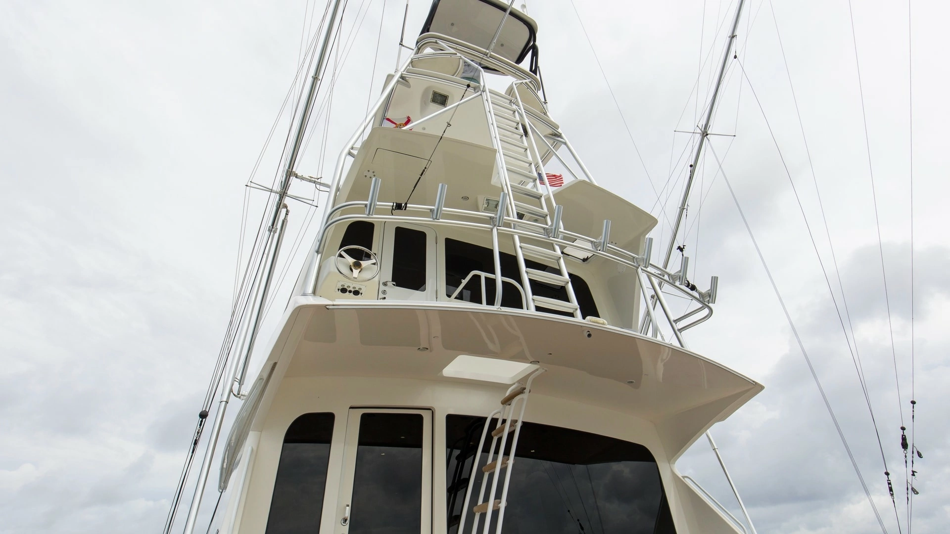 Viking 74 Enclosed Bridge Yacht For Sale