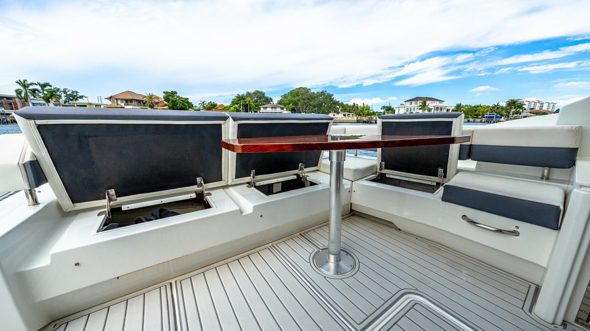 Spacious Aft Deck Seating Area