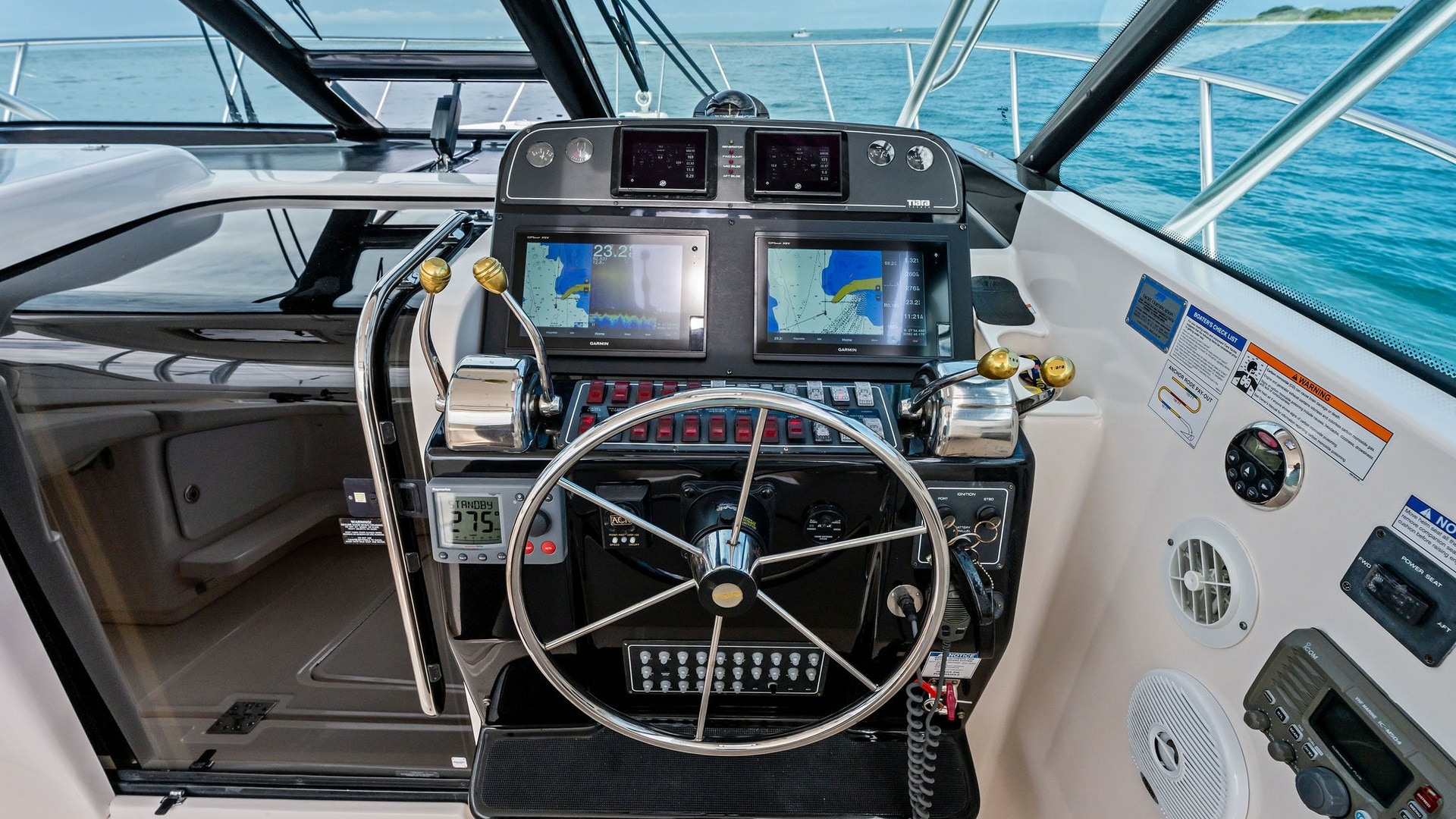 Helm Station with Navigation Displays