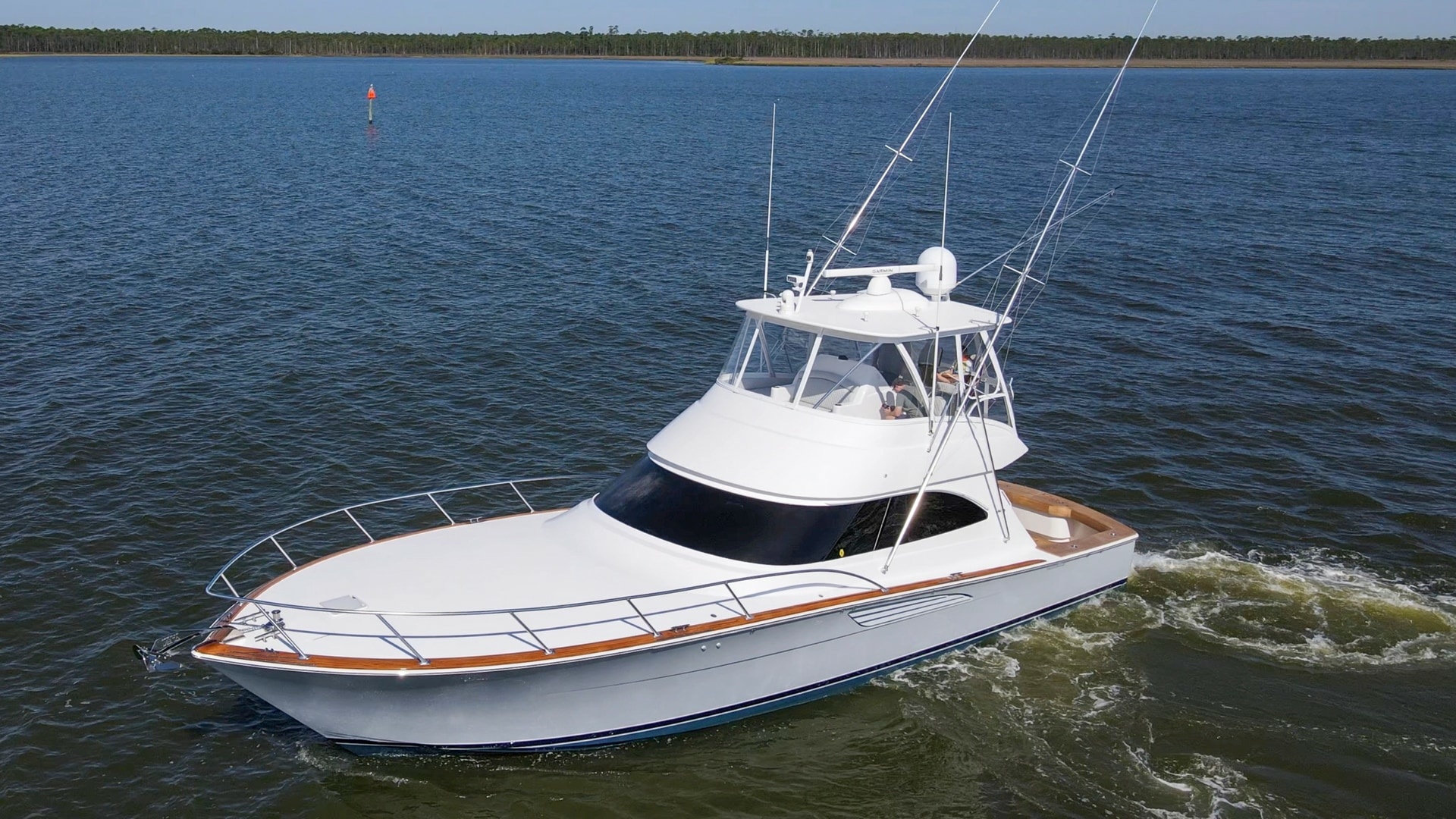 Aerial View of Viking 54 Convertible
