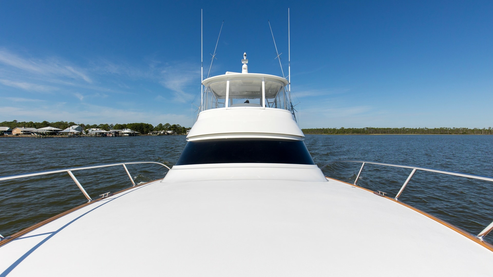 Bow View with Flybridge