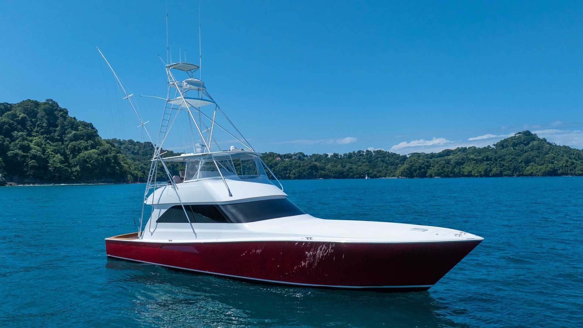 2001 Viking 61 Convertible- Caliente- Profile