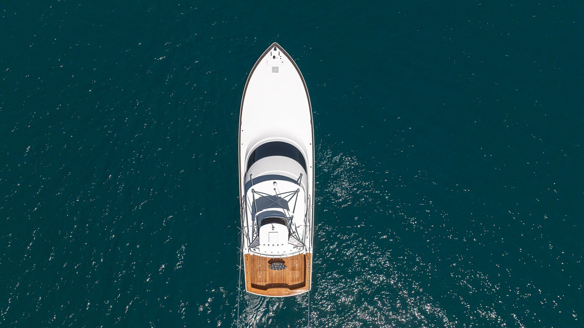 Aerial View of Bow and Deck