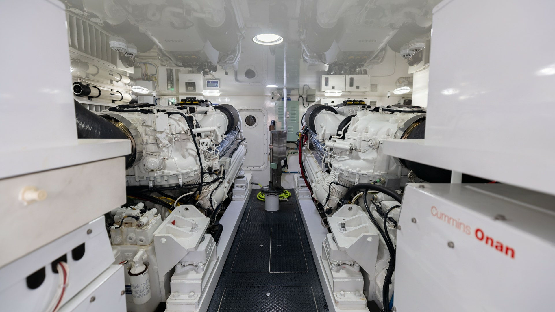 Spacious Engine Room with Twin Engines