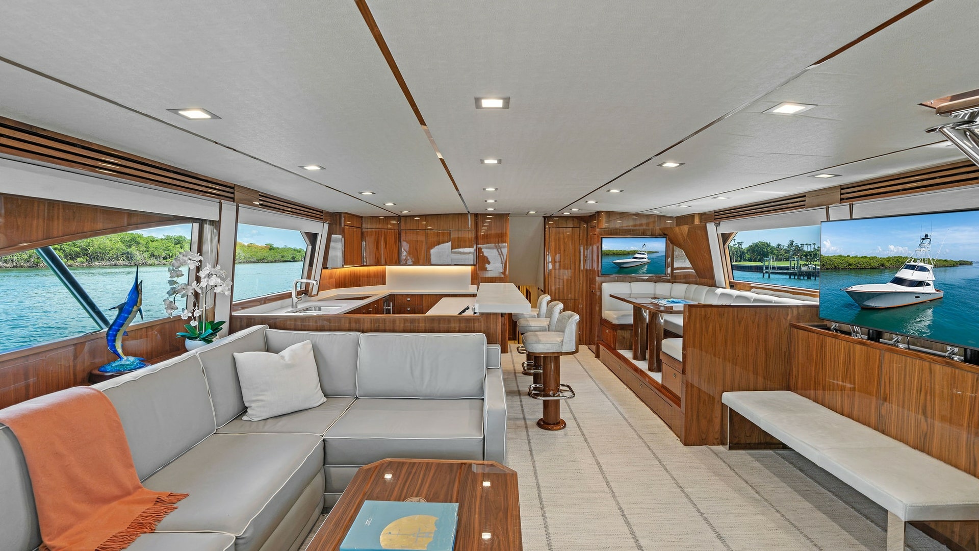 2016 Viking 80 Enclosed Bridge- FRIGATE- Salon/Galley