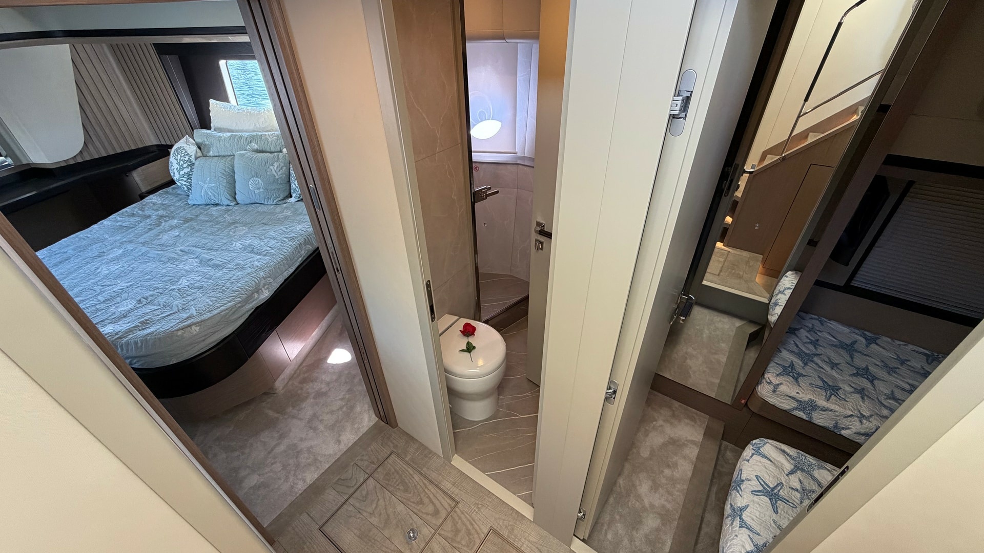 Lower Deck Hallway and Cabins